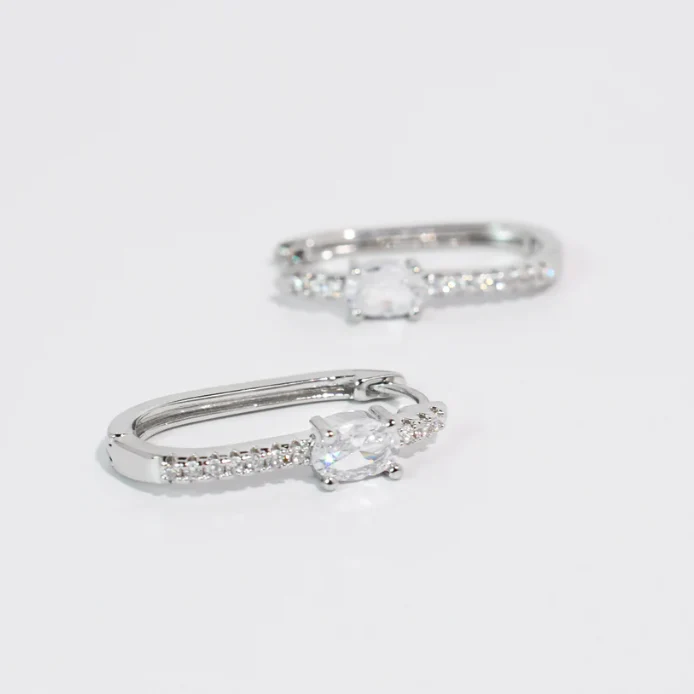 Drop Of Luxury Silver Huggies - Image 2