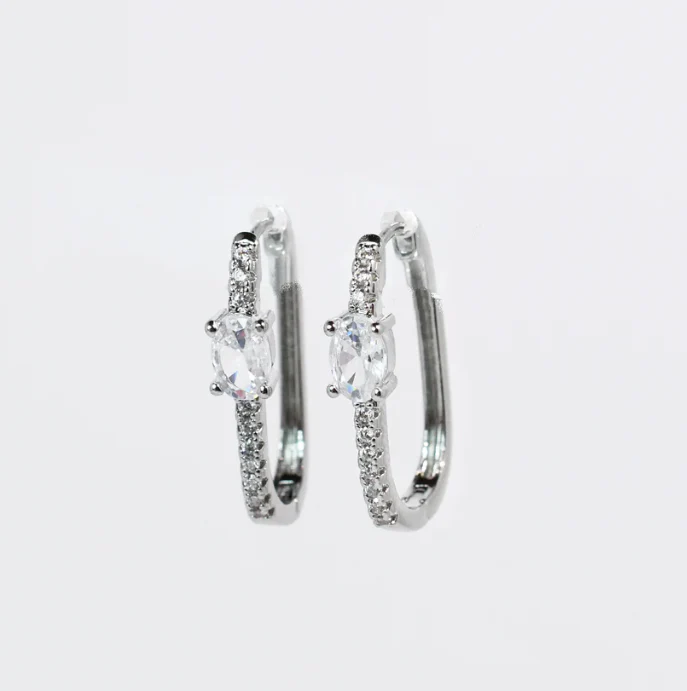Drop Of Luxury Silver Huggies - Image 3