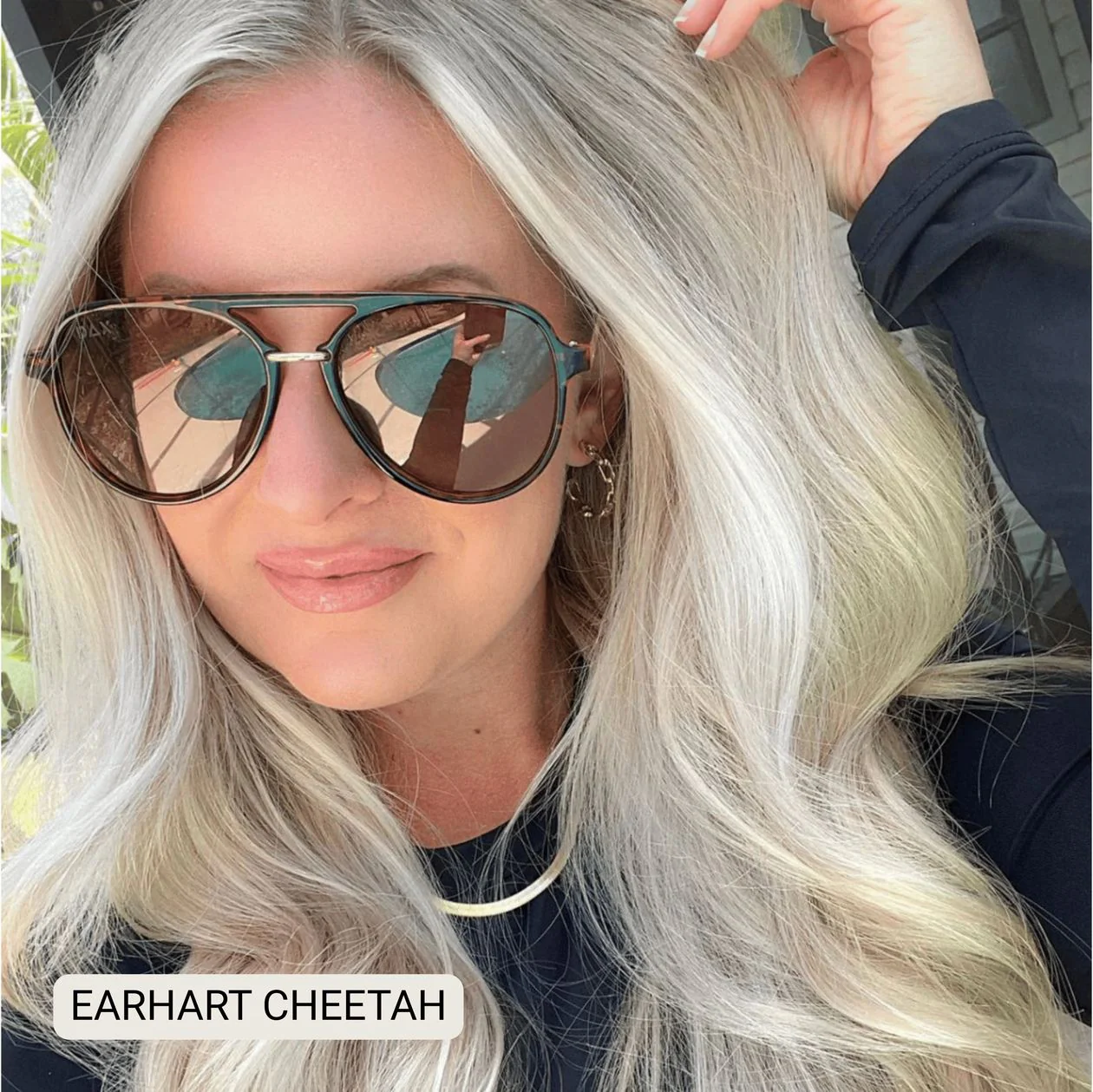 Earhart Polarized Aviators-Cheetah - DAX Eyewear - Image 2