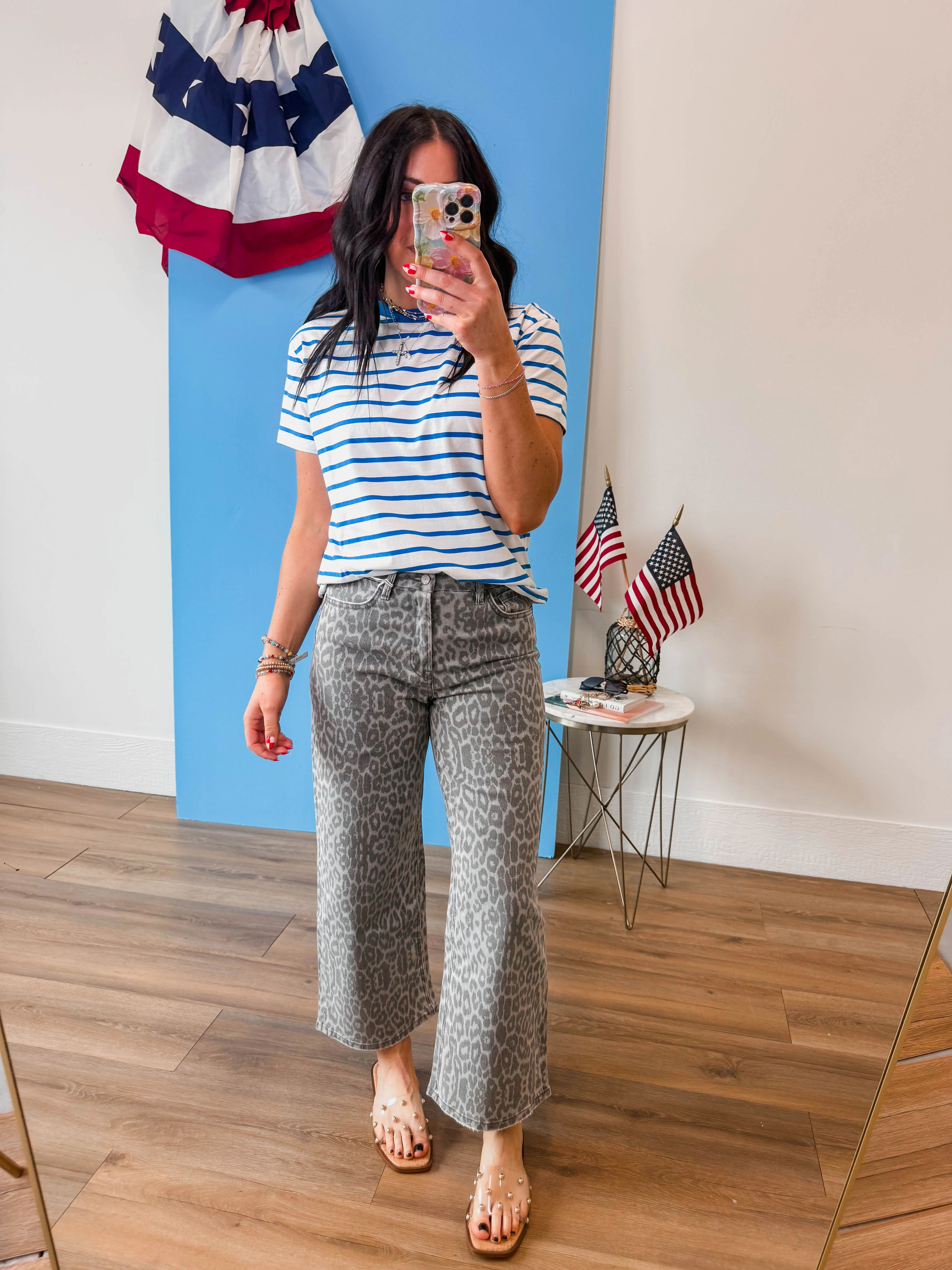 Go-Getter Striped Tee-Ocean Blue - Image 9
