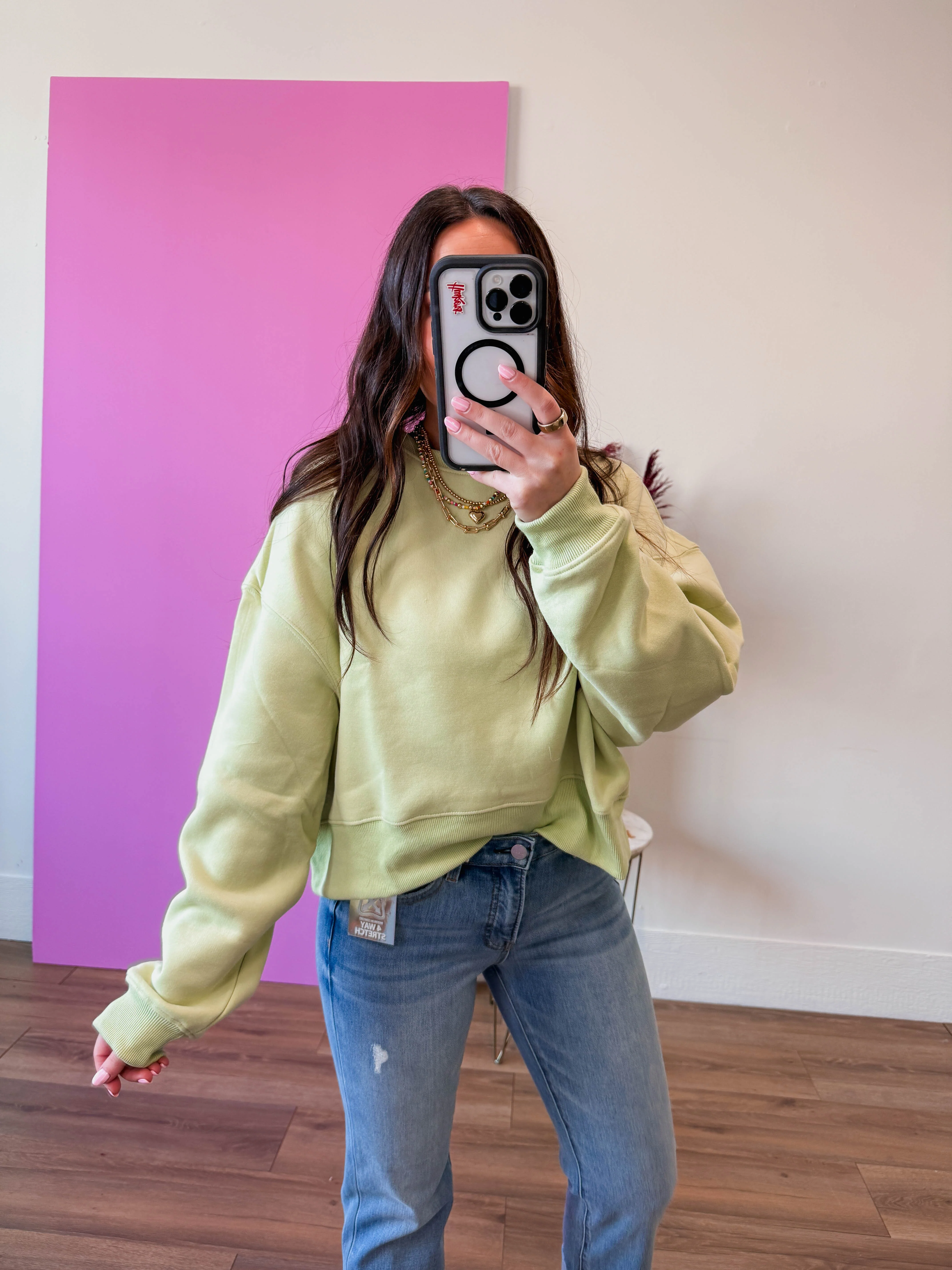 Easy Living Crewneck-Sage - Image 6