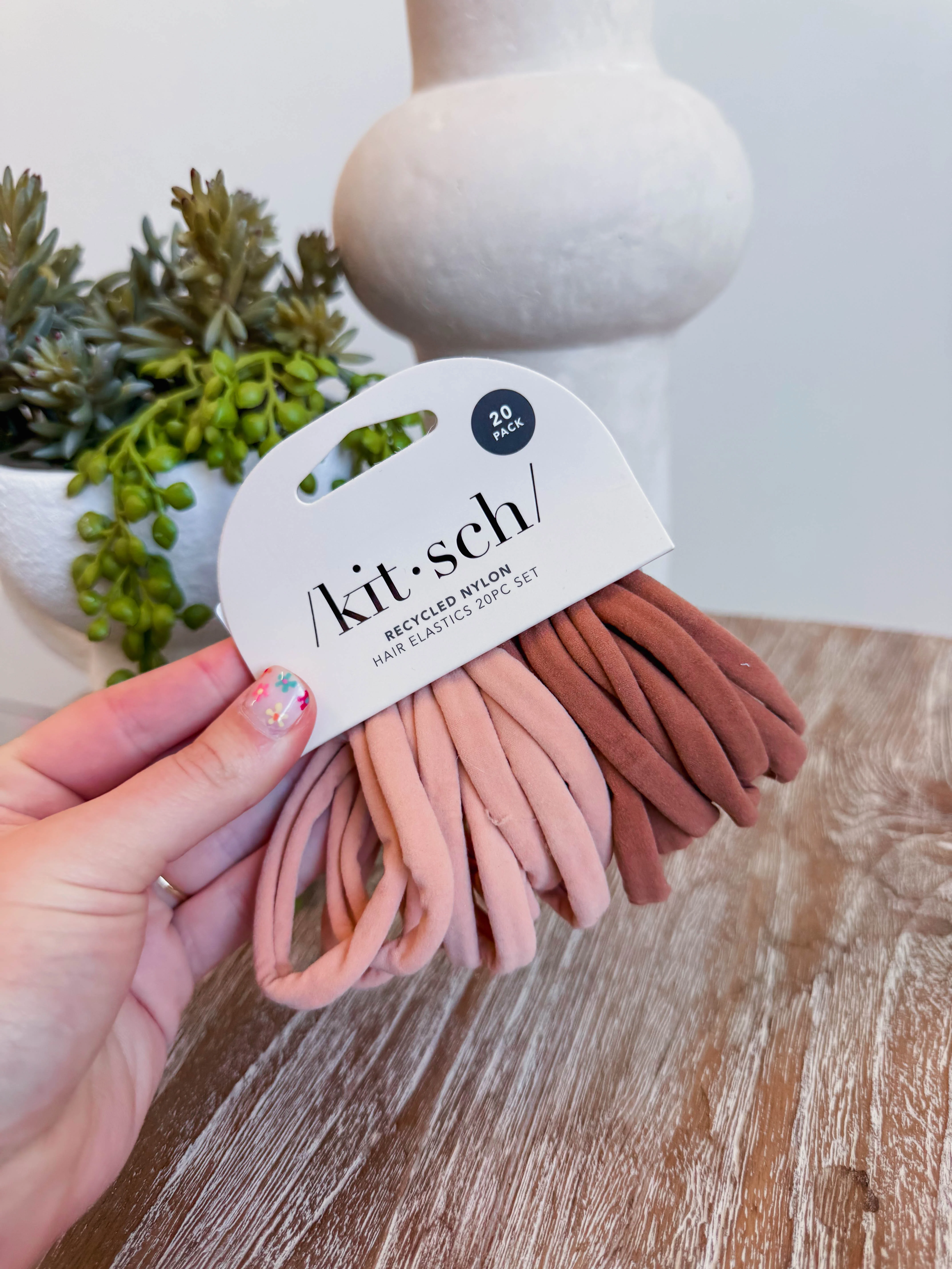 Eco-Friendly Nylon Elastics 20pc Set - Blush - Image 4