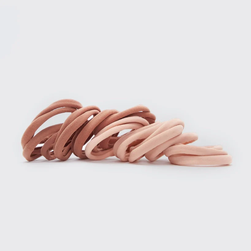 Eco-Friendly Nylon Elastics 20pc Set - Blush - Image 6