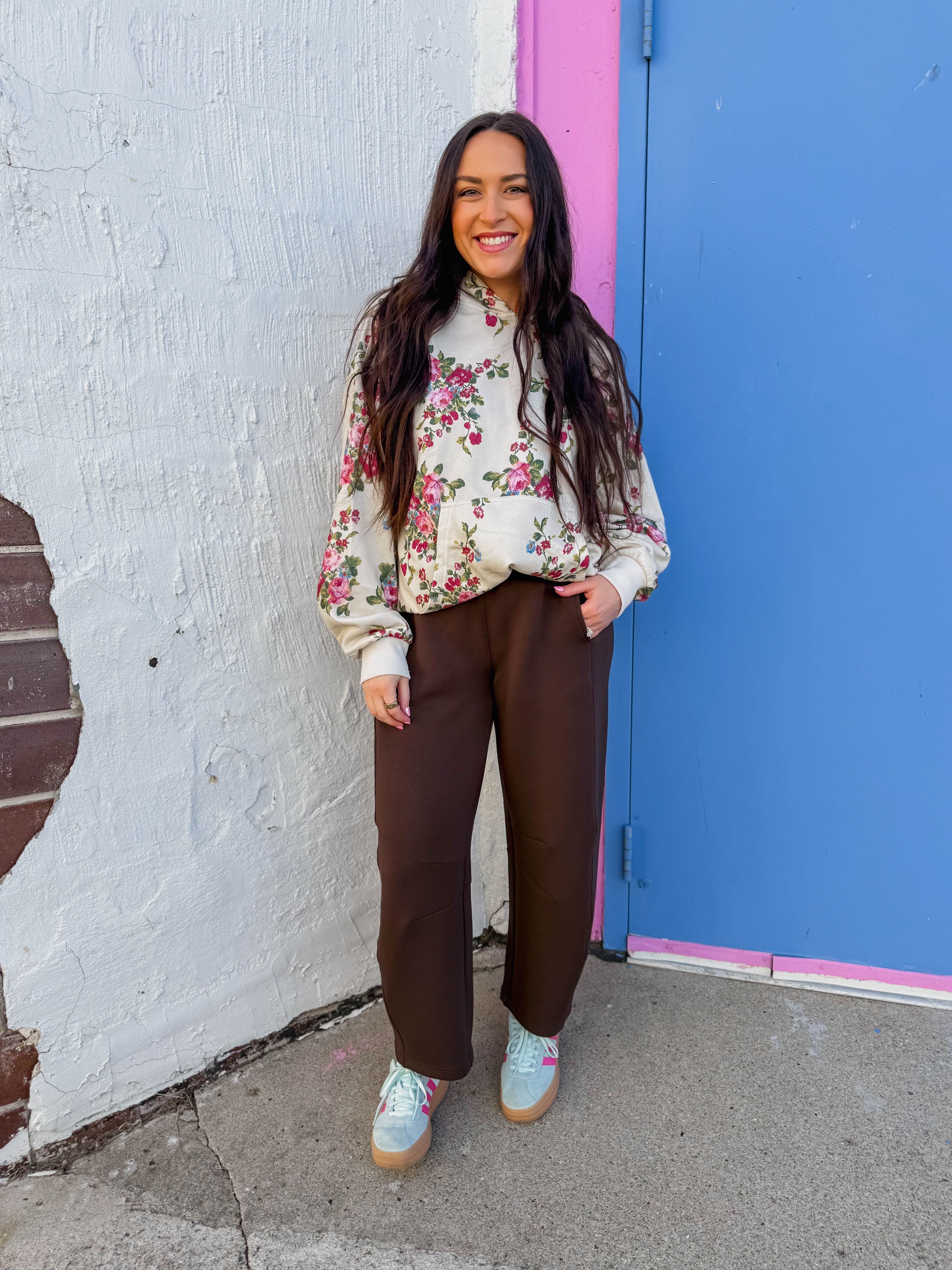 Elevated Essential Hoodie-Ivory Floral - Image 15