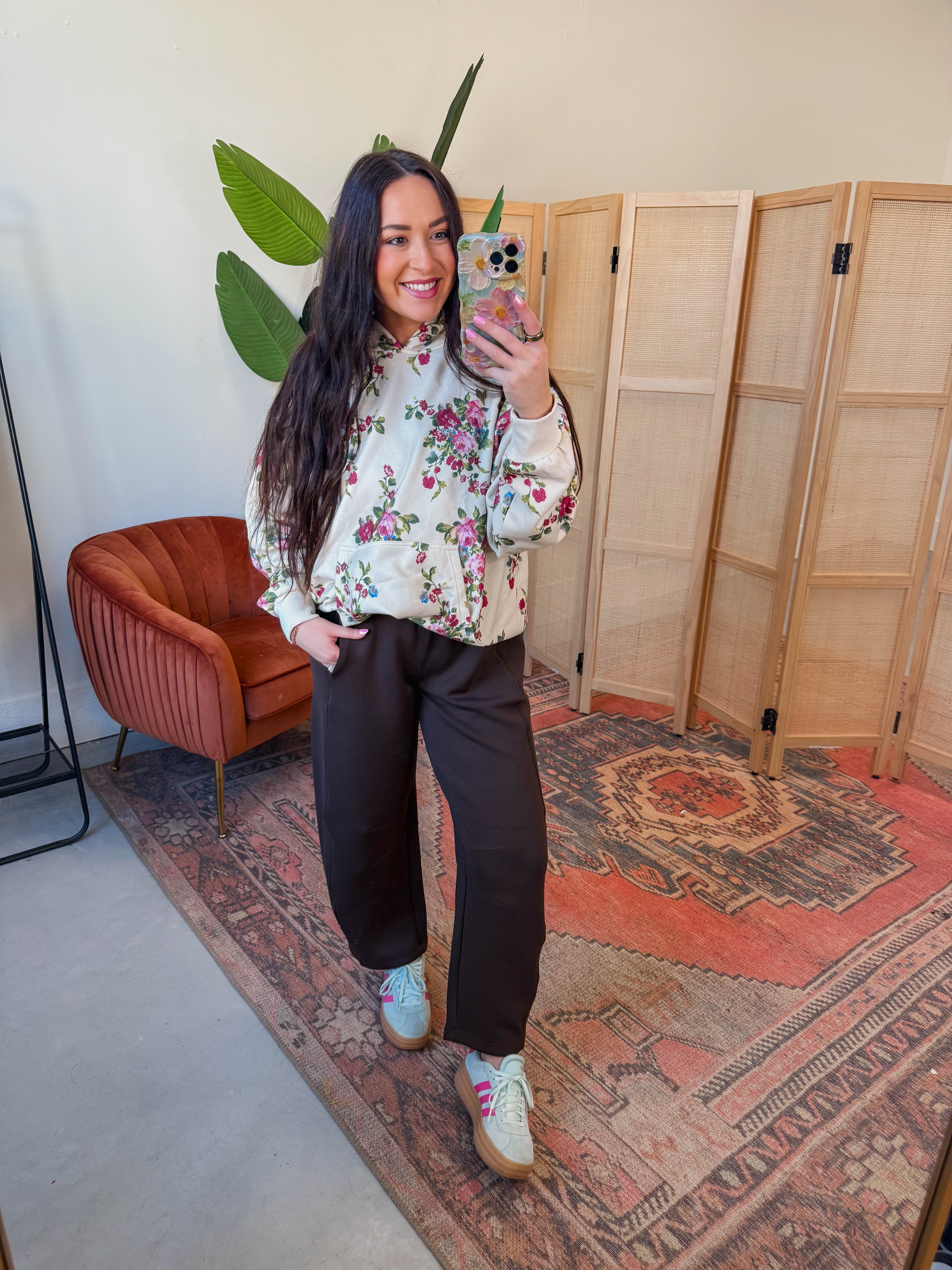 Elevated Essential Hoodie-Ivory Floral - Image 20