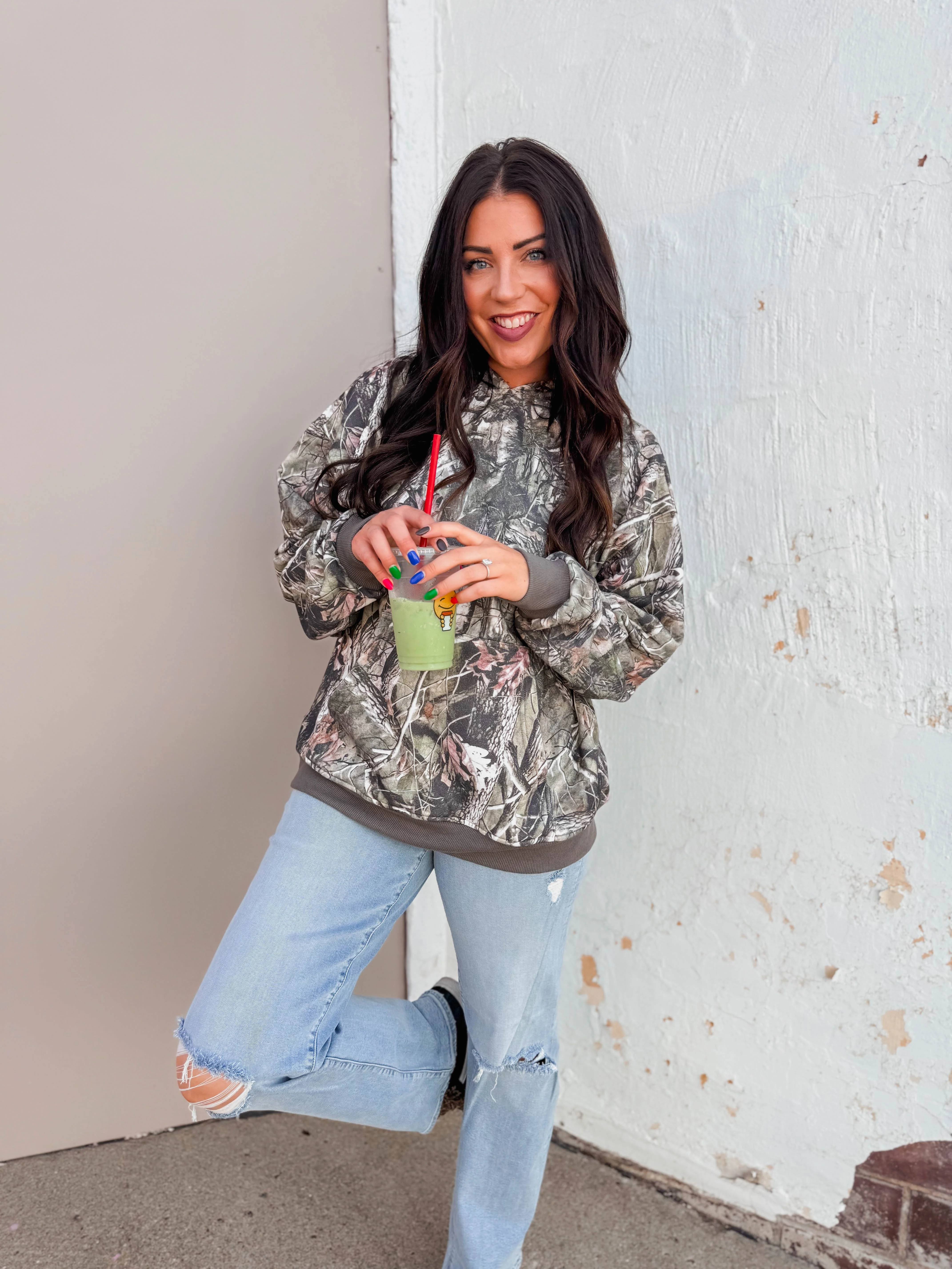 Elevated Essential Hoodie-Olive Camo - Image 10
