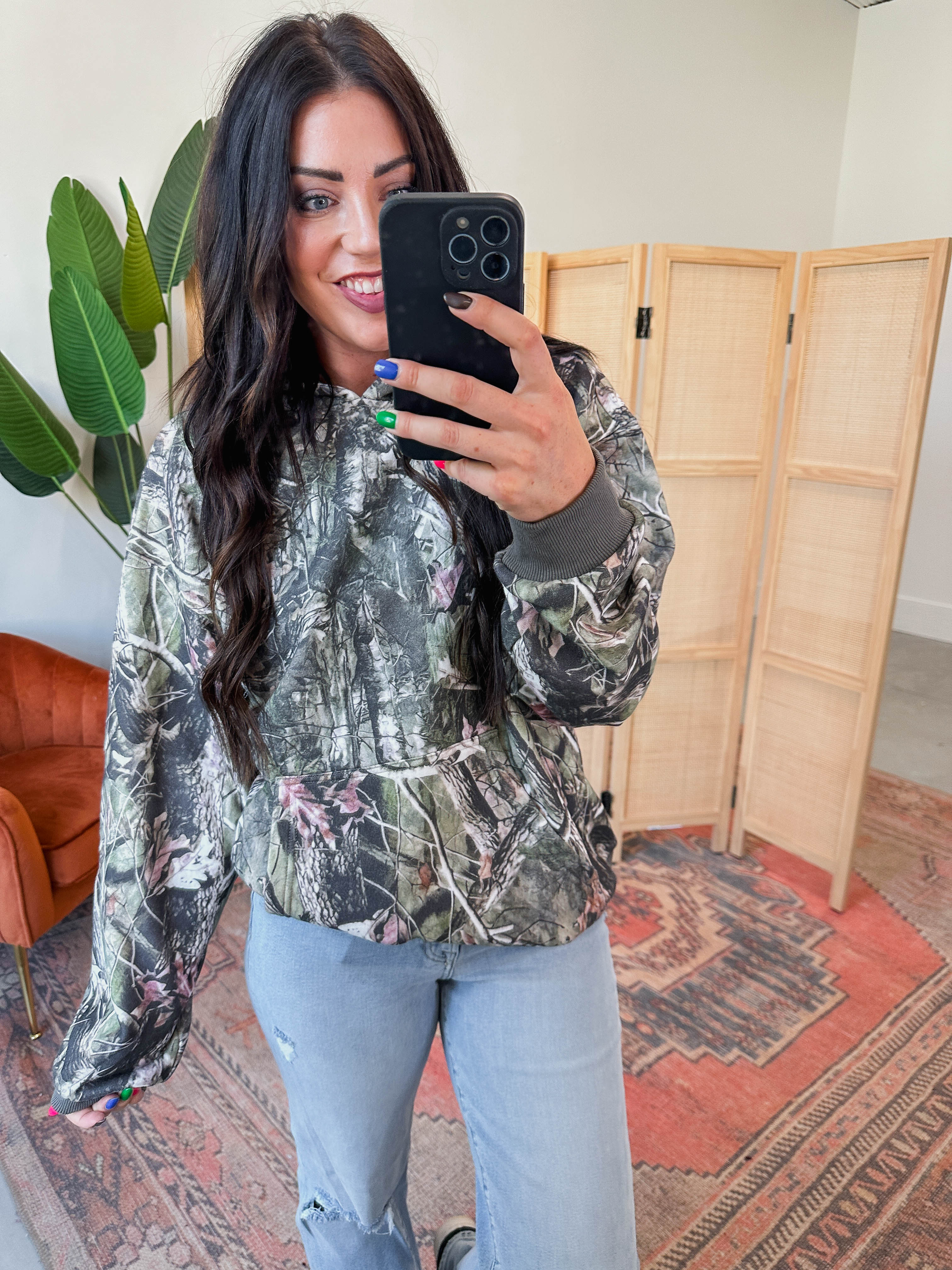 Elevated Essential Hoodie-Olive Camo - Image 23