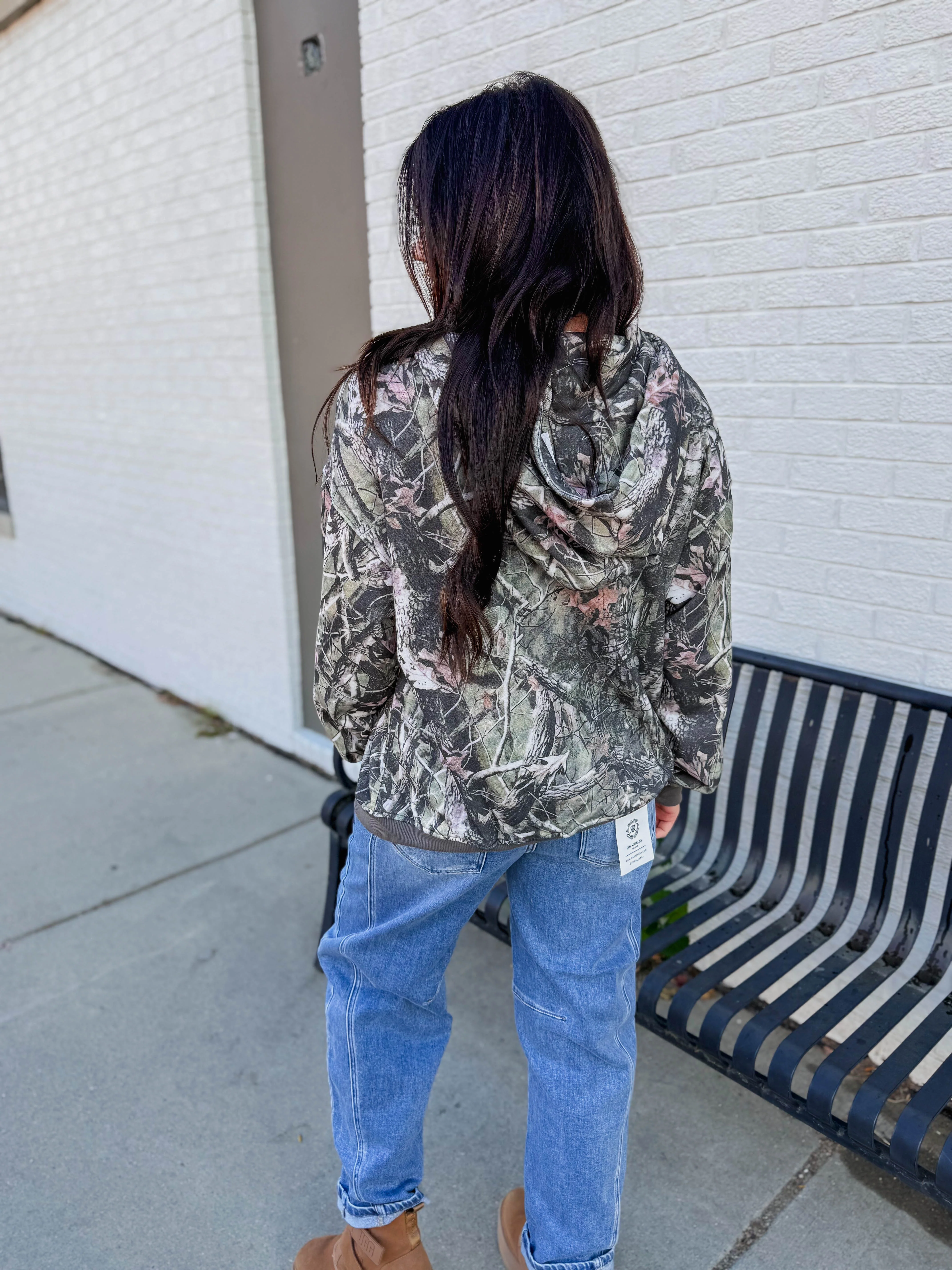 Elevated Essential Hoodie-Olive Camo - Image 6