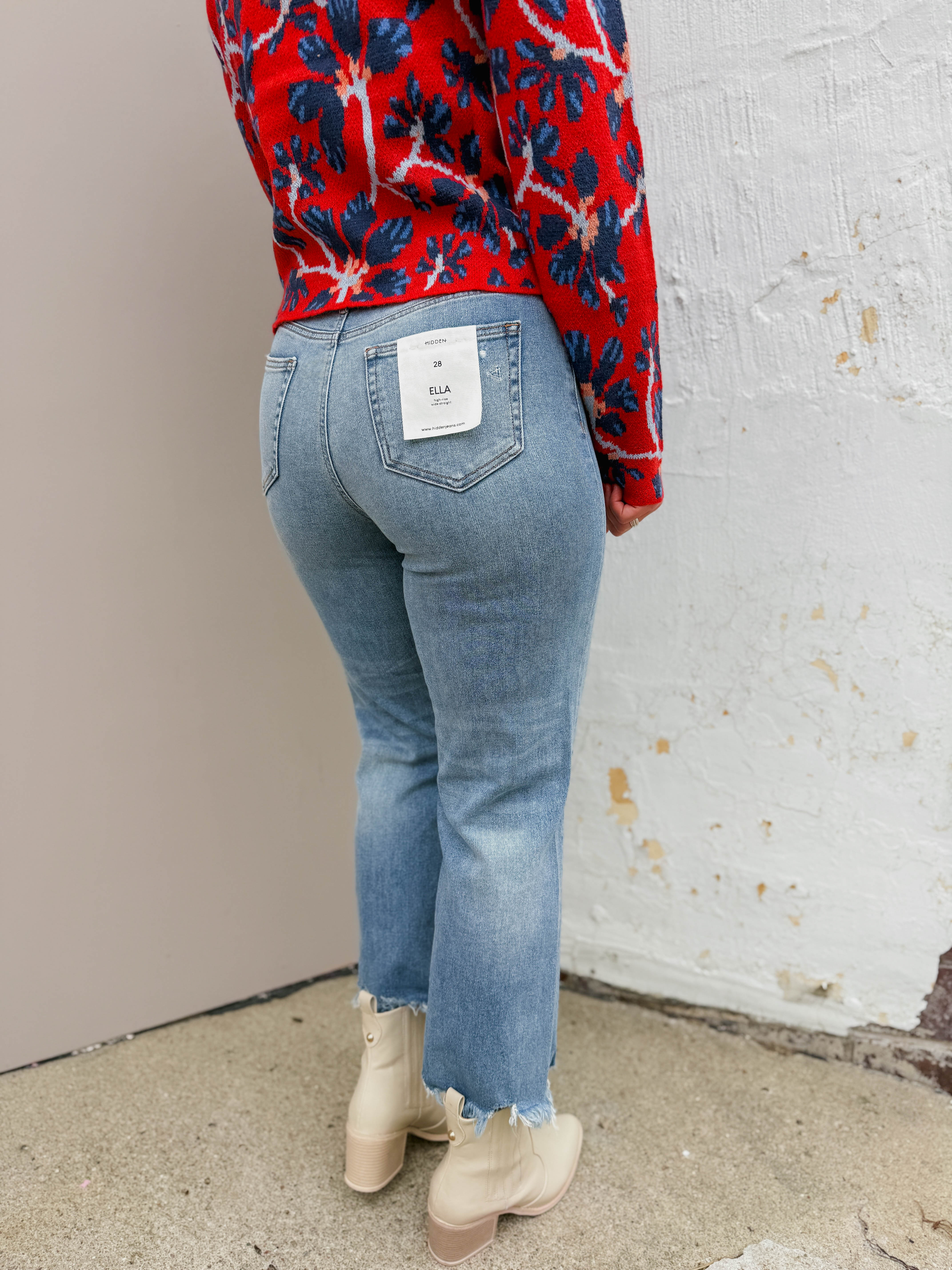 Ella High Rise Wide Straight Leg Denim-Hidden - Image 11