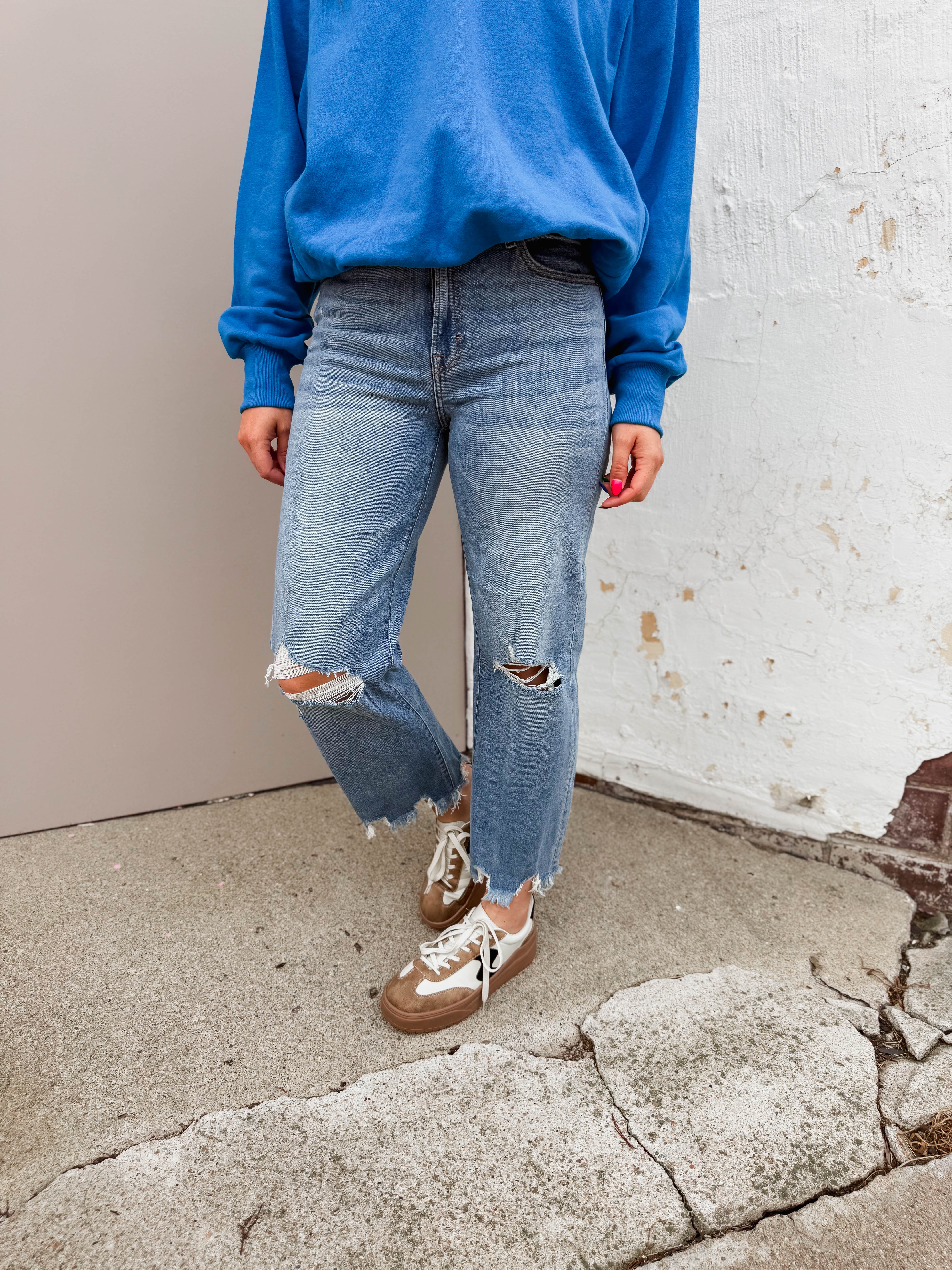 Ella High Rise Wide Straight Leg Denim-Hidden - Image 5