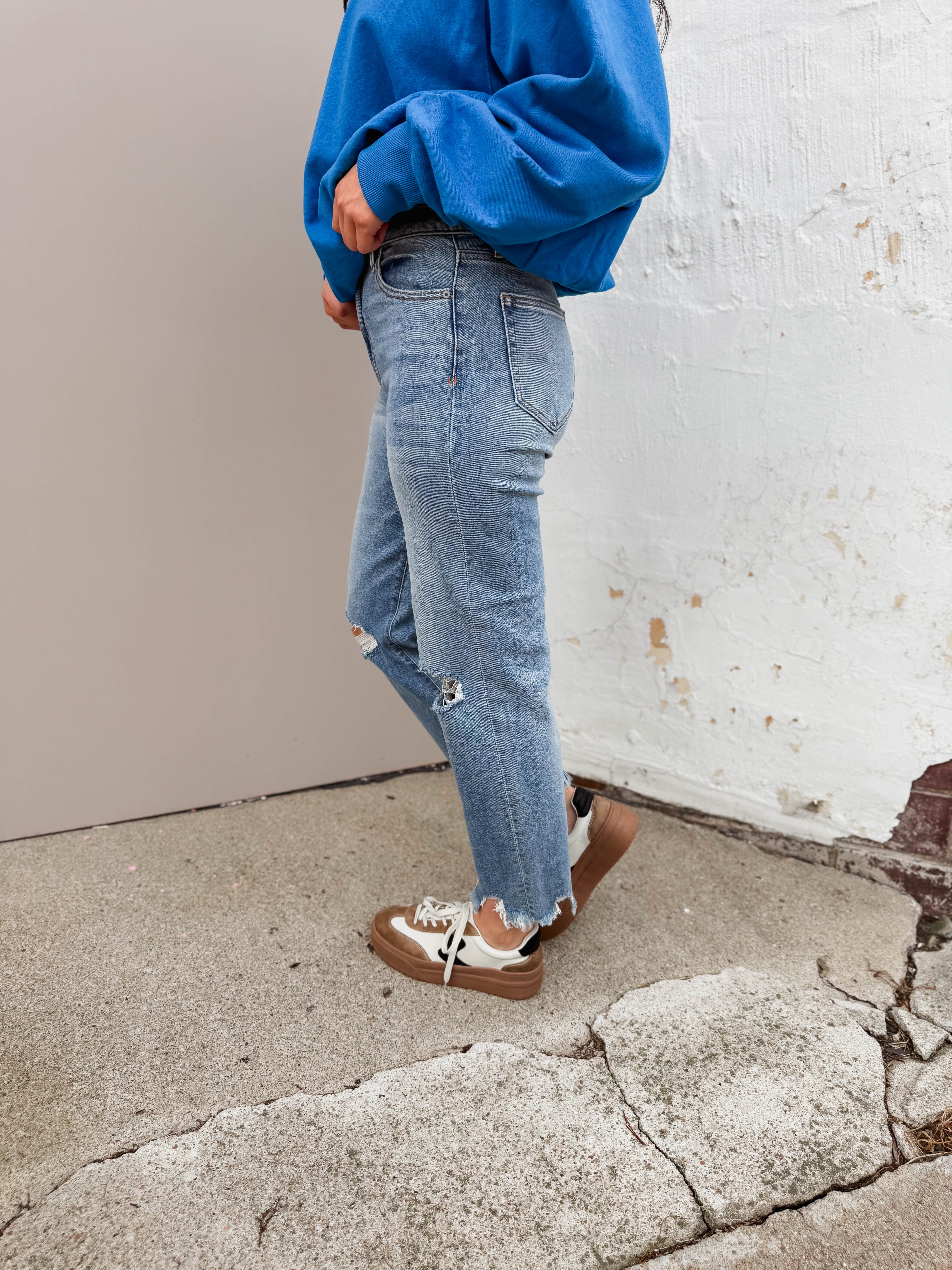 Ella High Rise Wide Straight Leg Denim-Hidden - Image 6