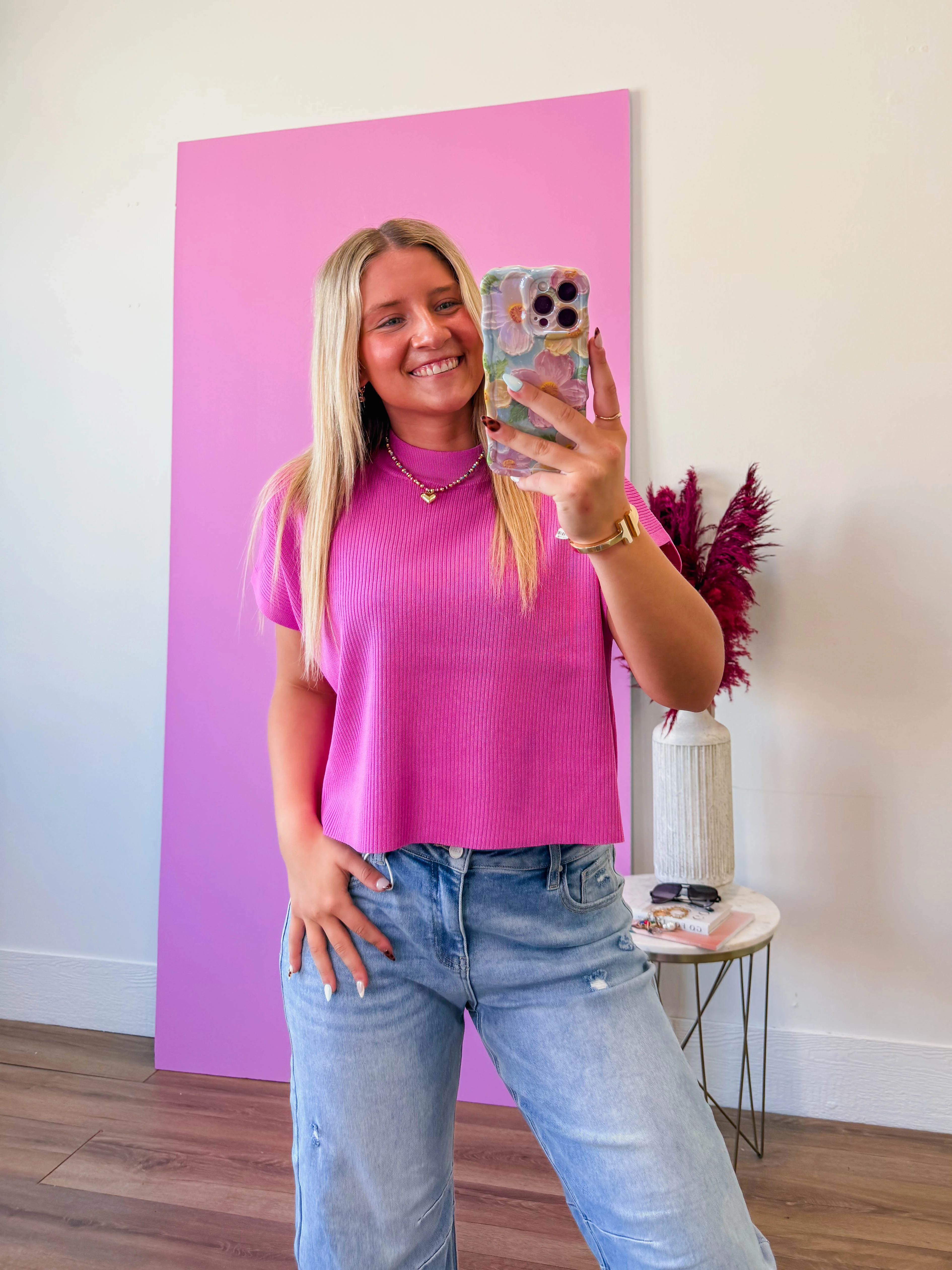 Elladee Knit Top-Light Plum - Image 6