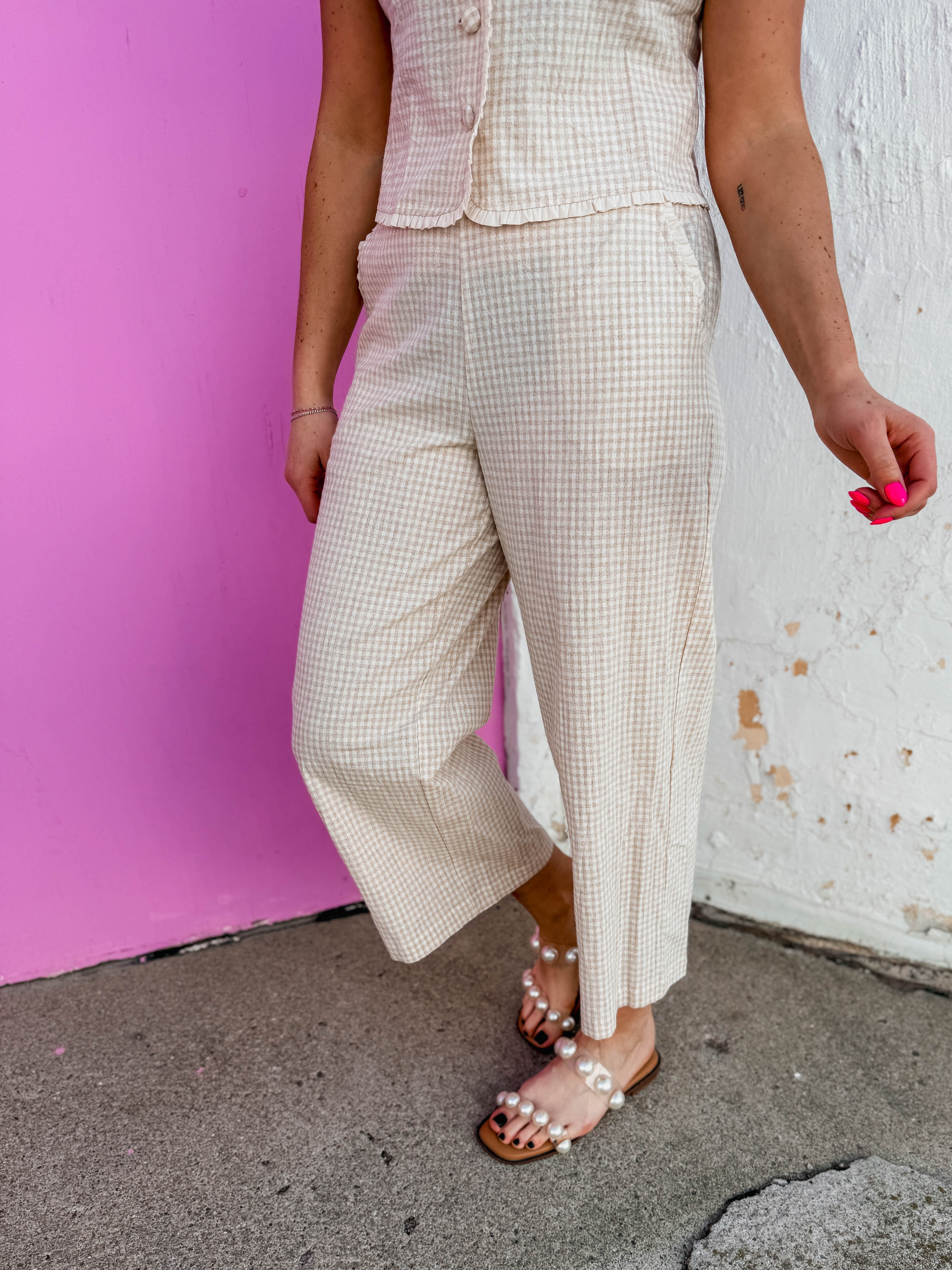 Emery Gingham Pants - Image 4