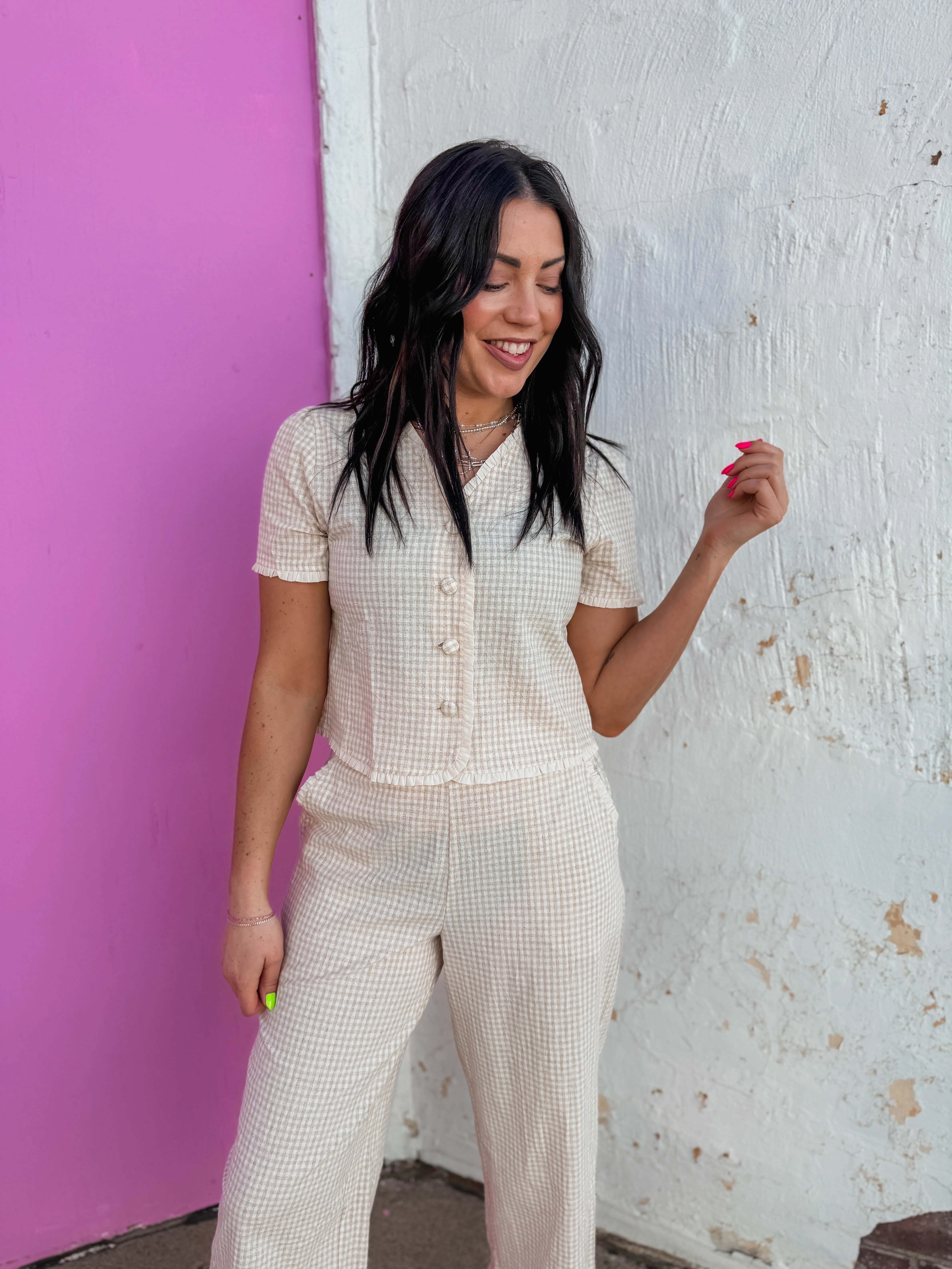 Emery Gingham Top - Image 4