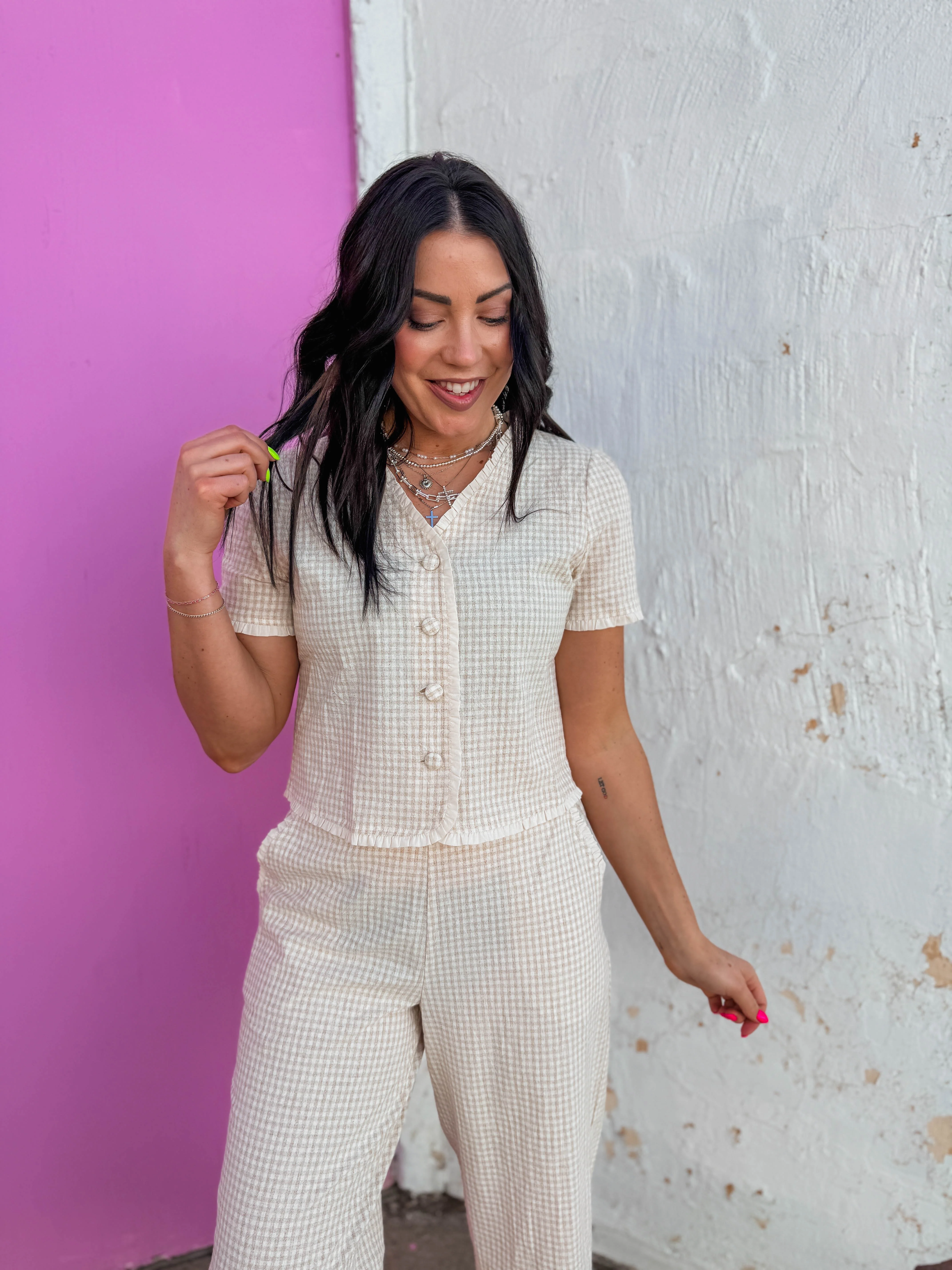 Emery Gingham Top - Image 6