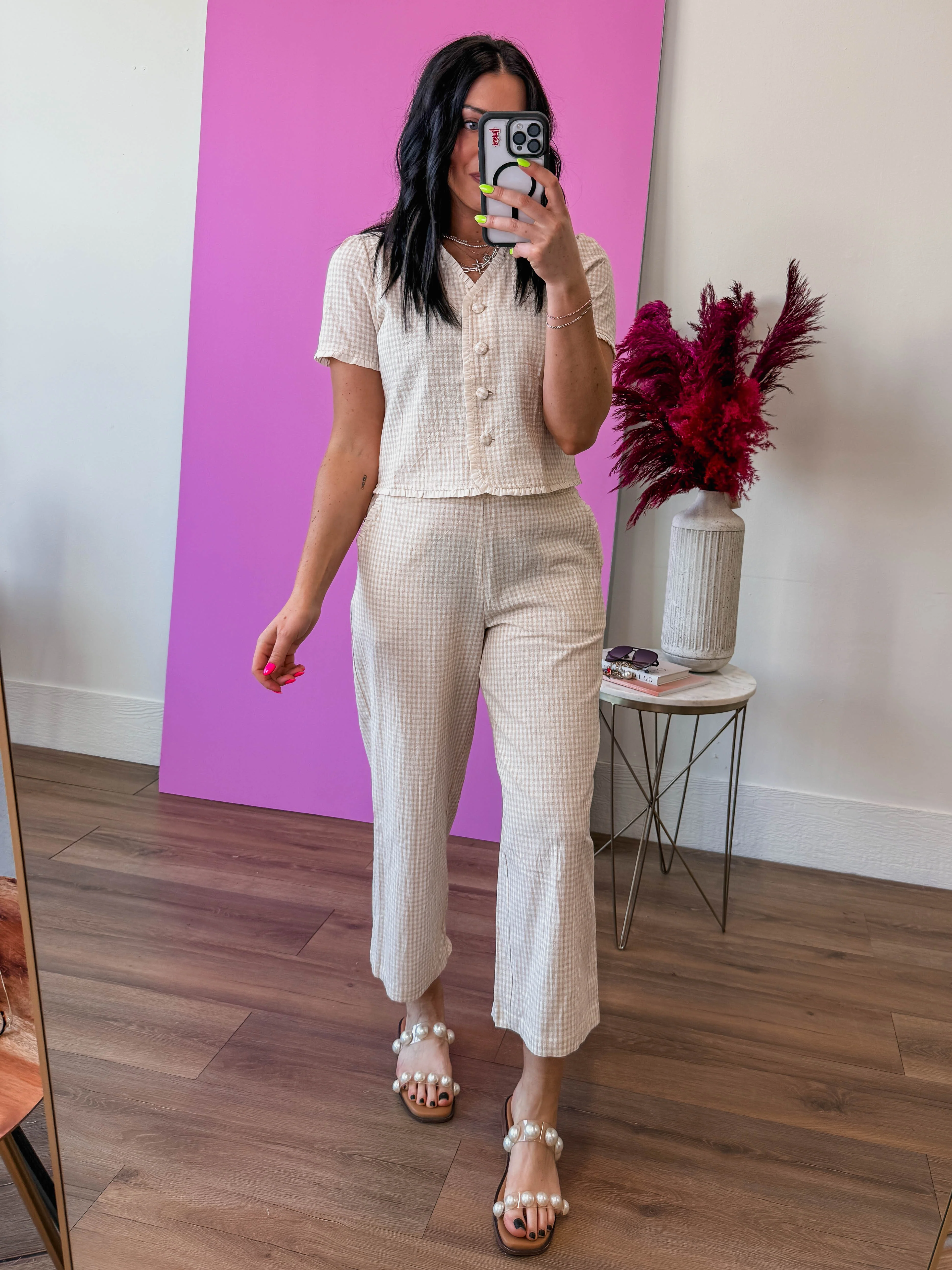 Emery Gingham Top - Image 8