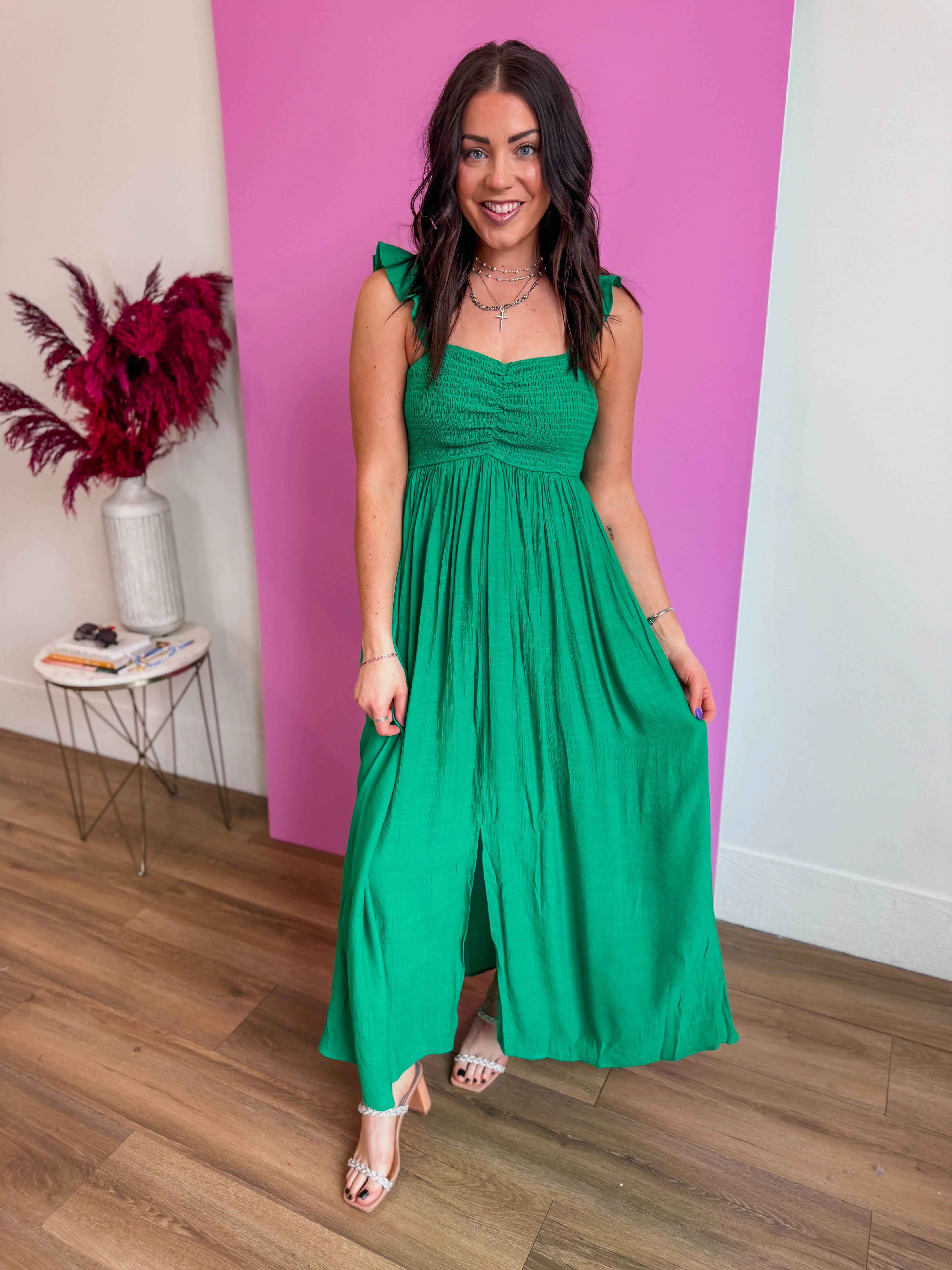 Emmie Maxi Dress-Green - Image 4