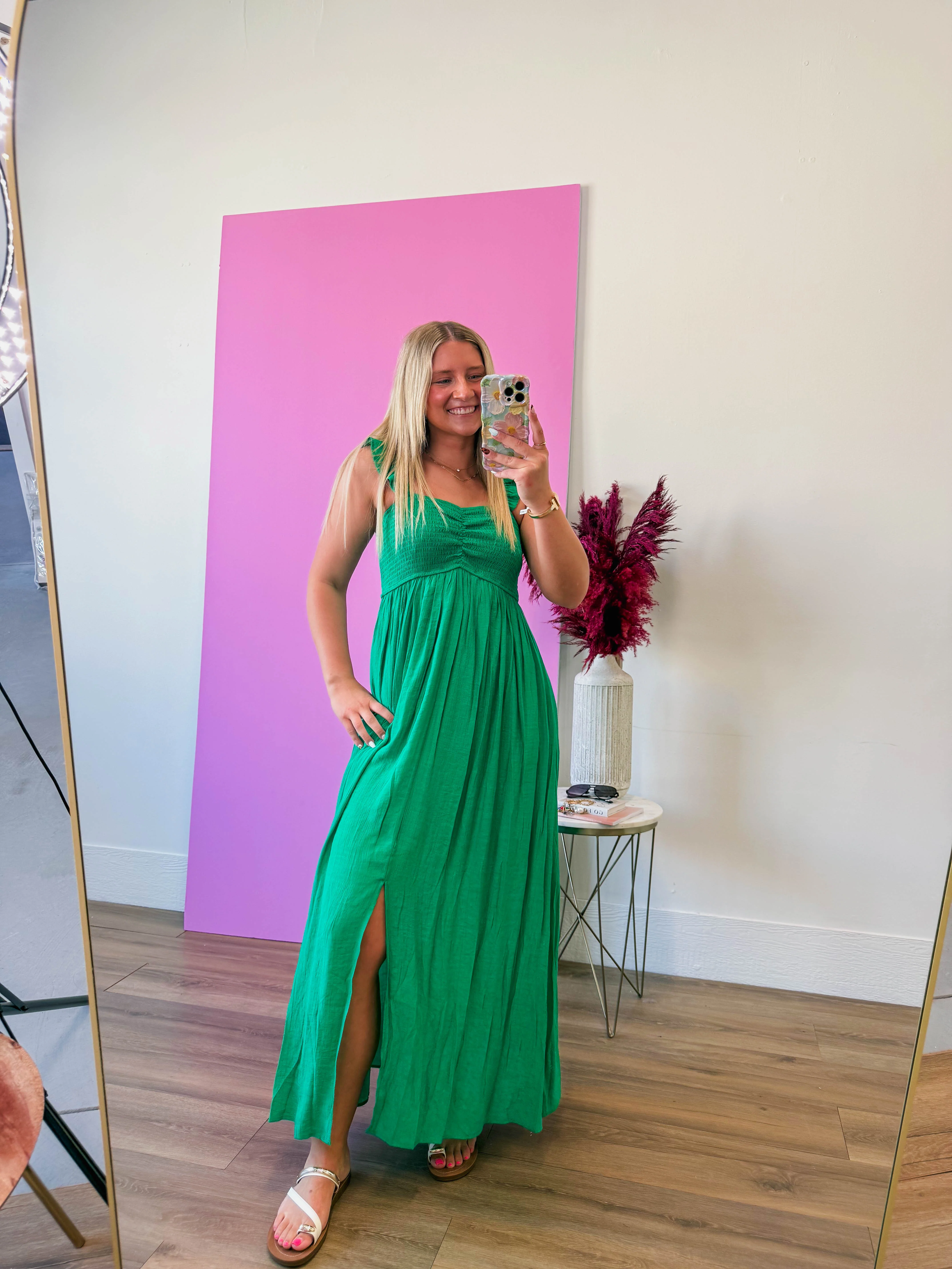 Emmie Maxi Dress-Green - Image 7