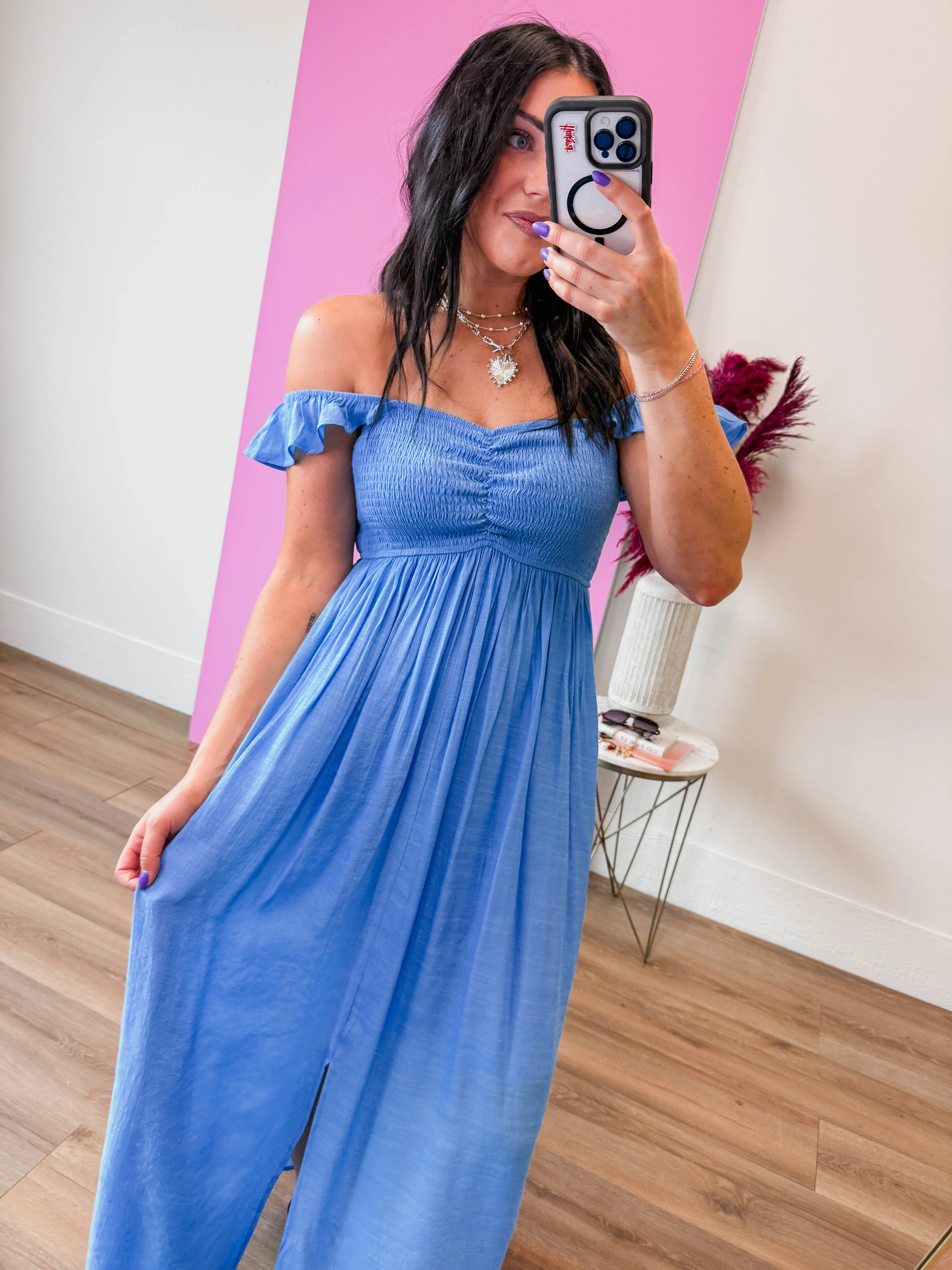 Emmie Maxi Dress-Coastal - Image 5