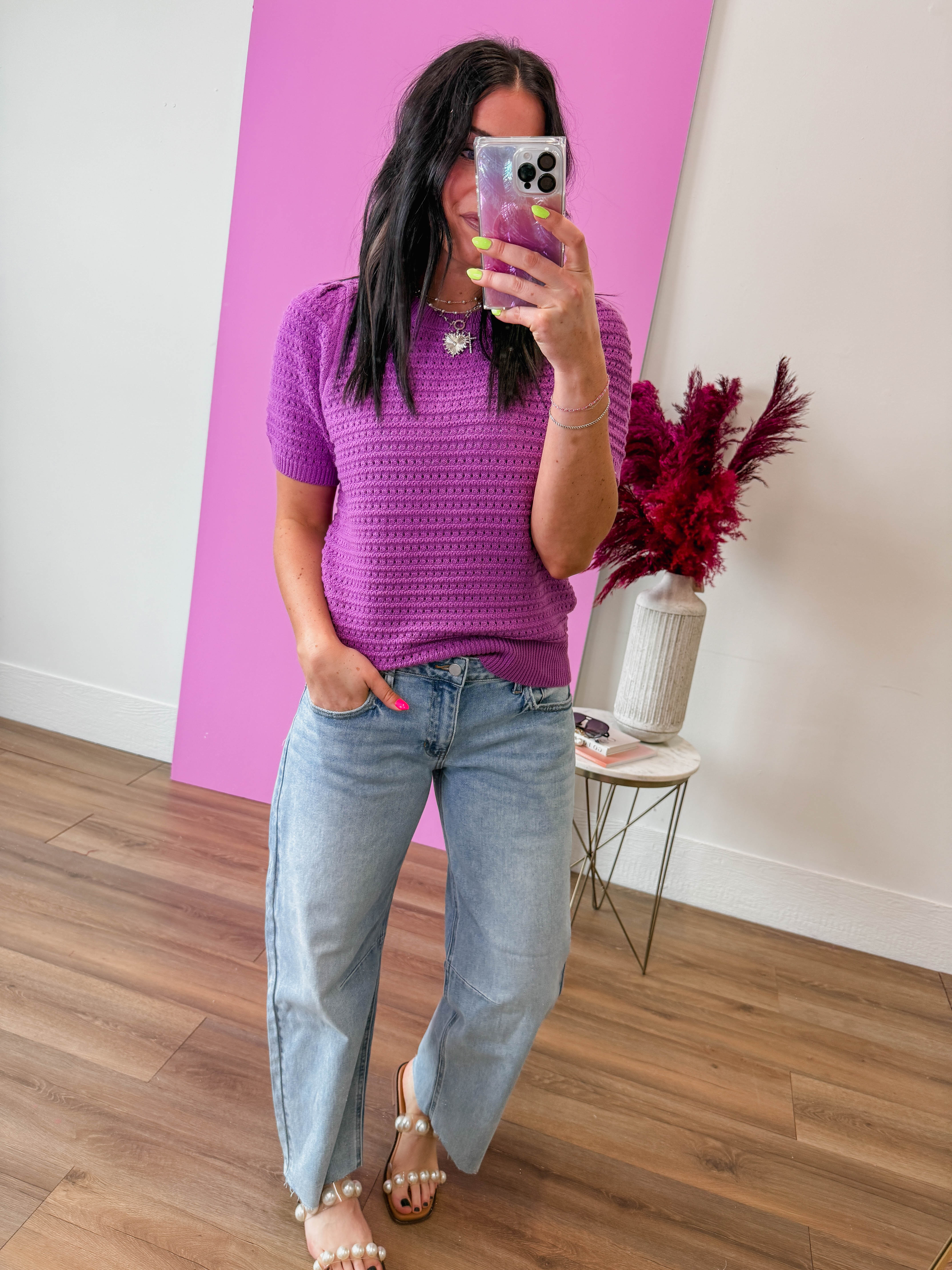 Erin Knit Top-Orchid - Image 10