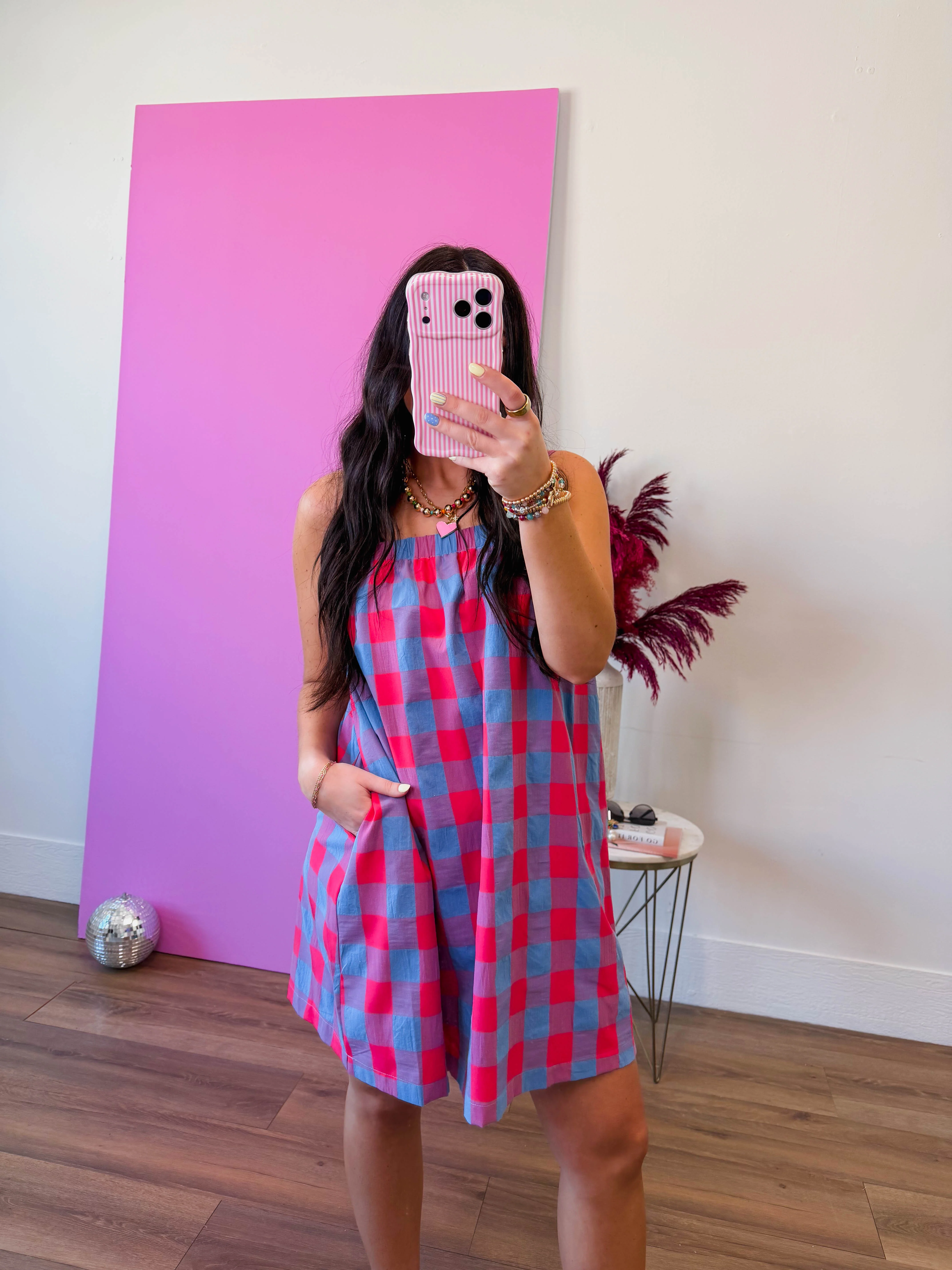 Everly Plaid Mini Dress