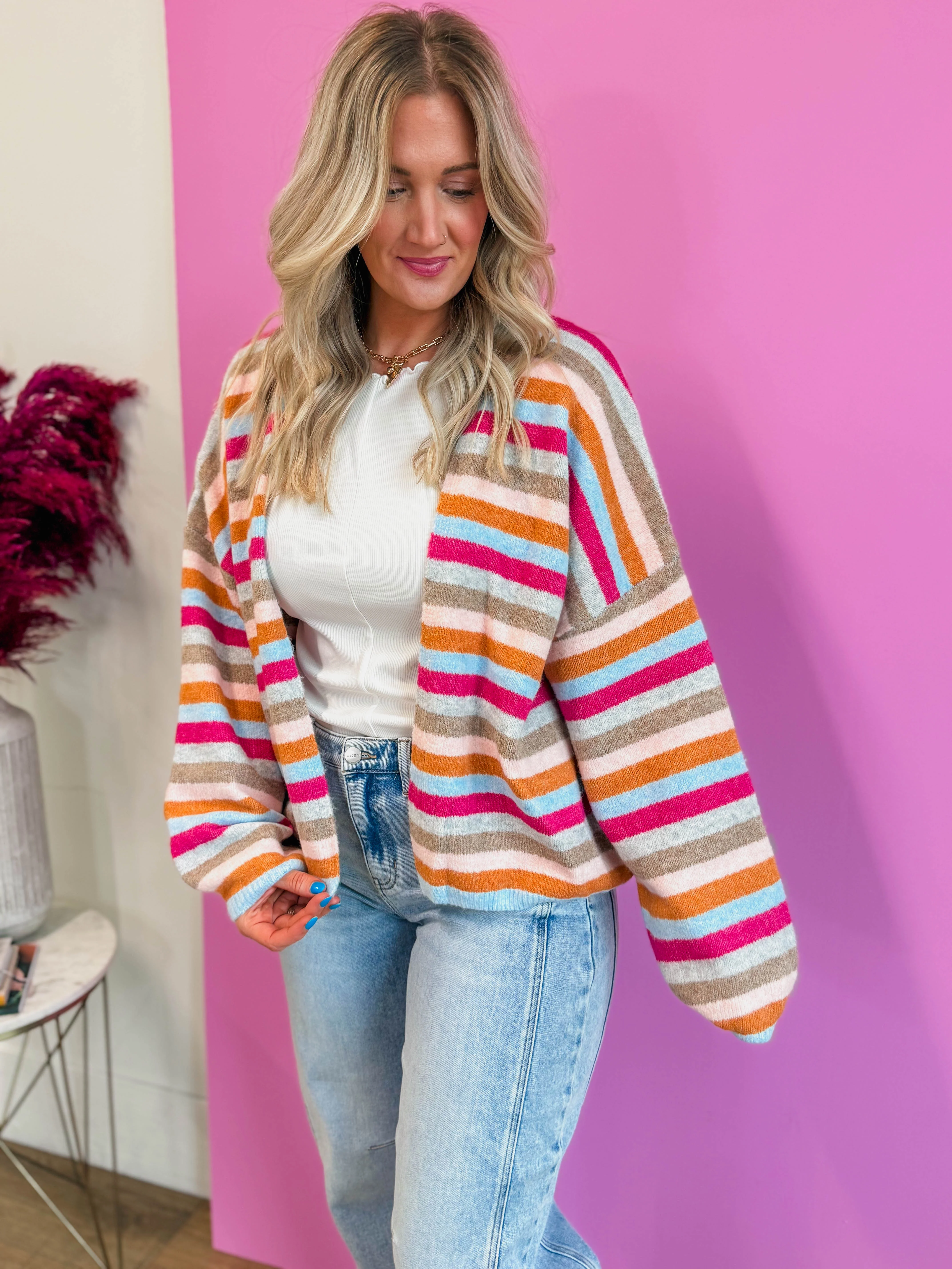 Everyday Cool Striped Cardigan - Image 17