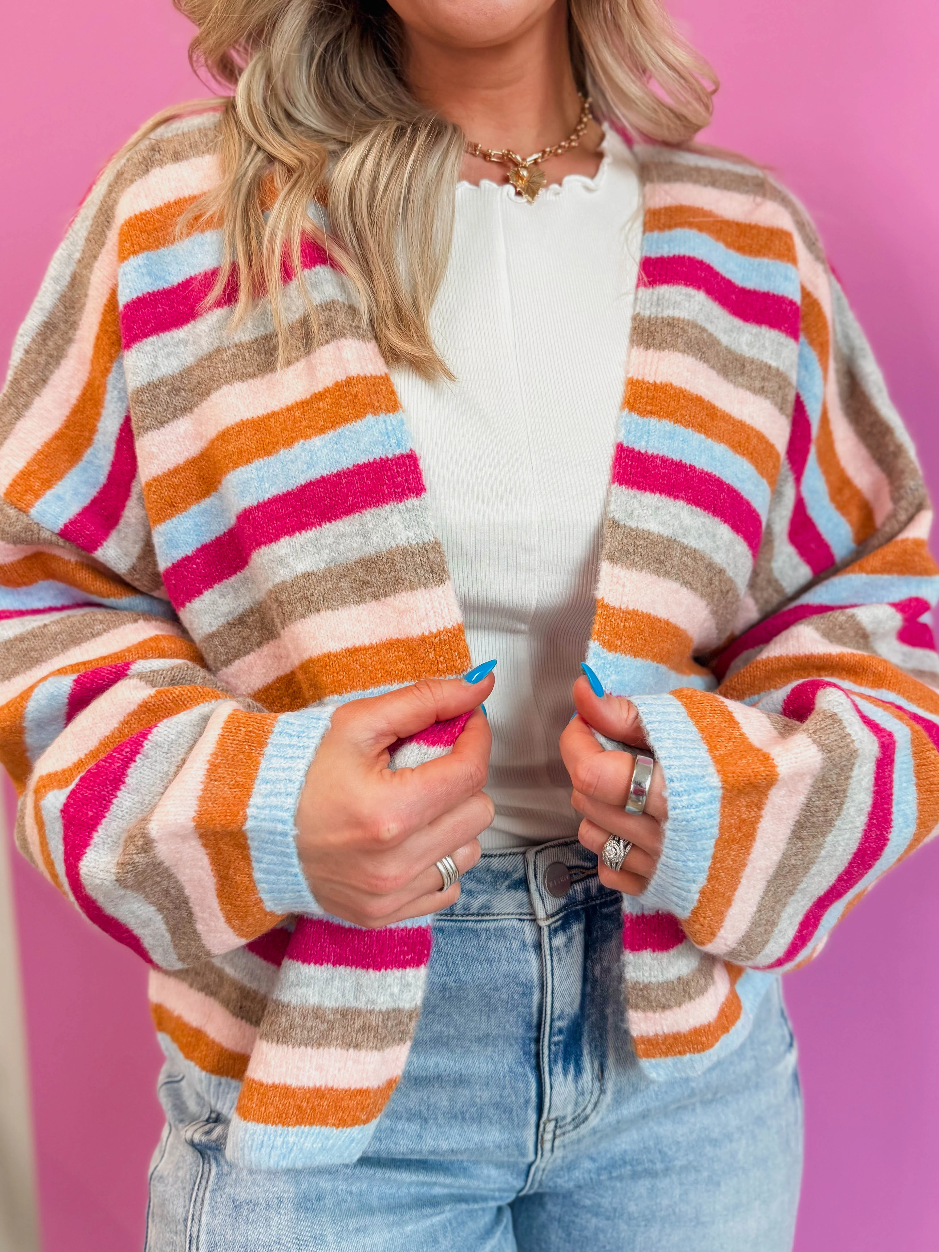 Everyday Cool Striped Cardigan - Image 22