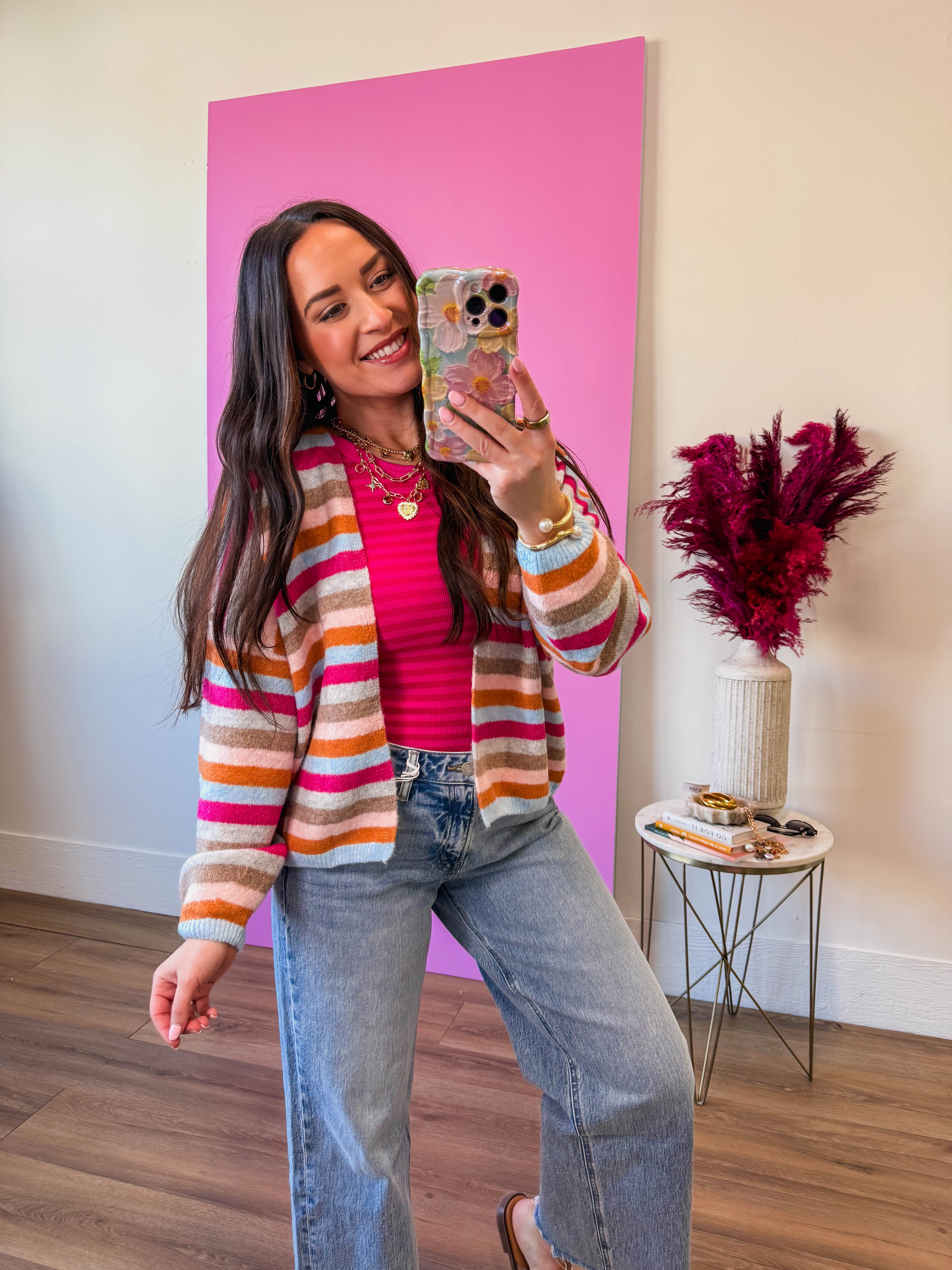 Everyday Cool Striped Cardigan - Image 3