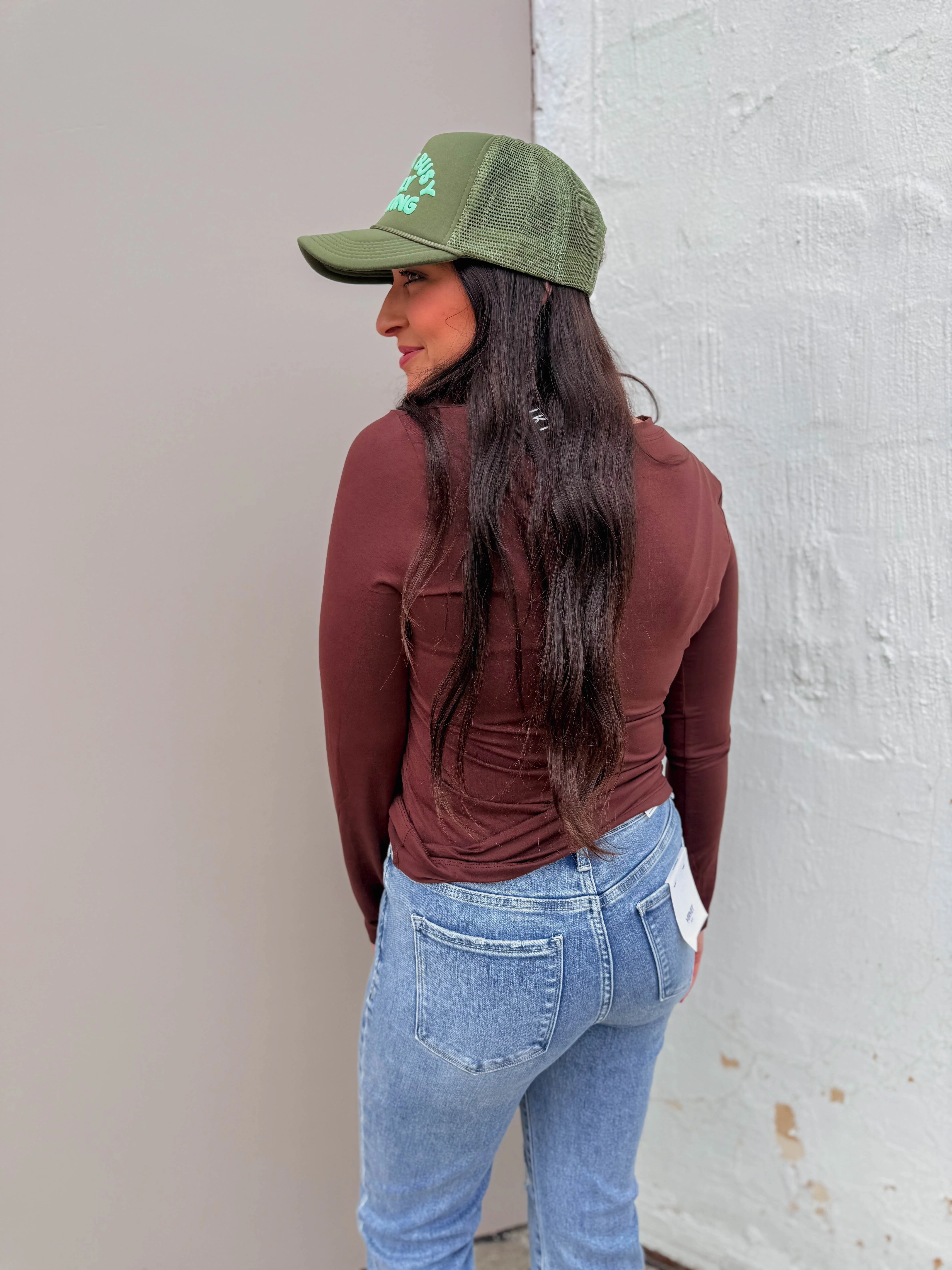 Everyday Essential Long Sleeve-Brown - Image 5