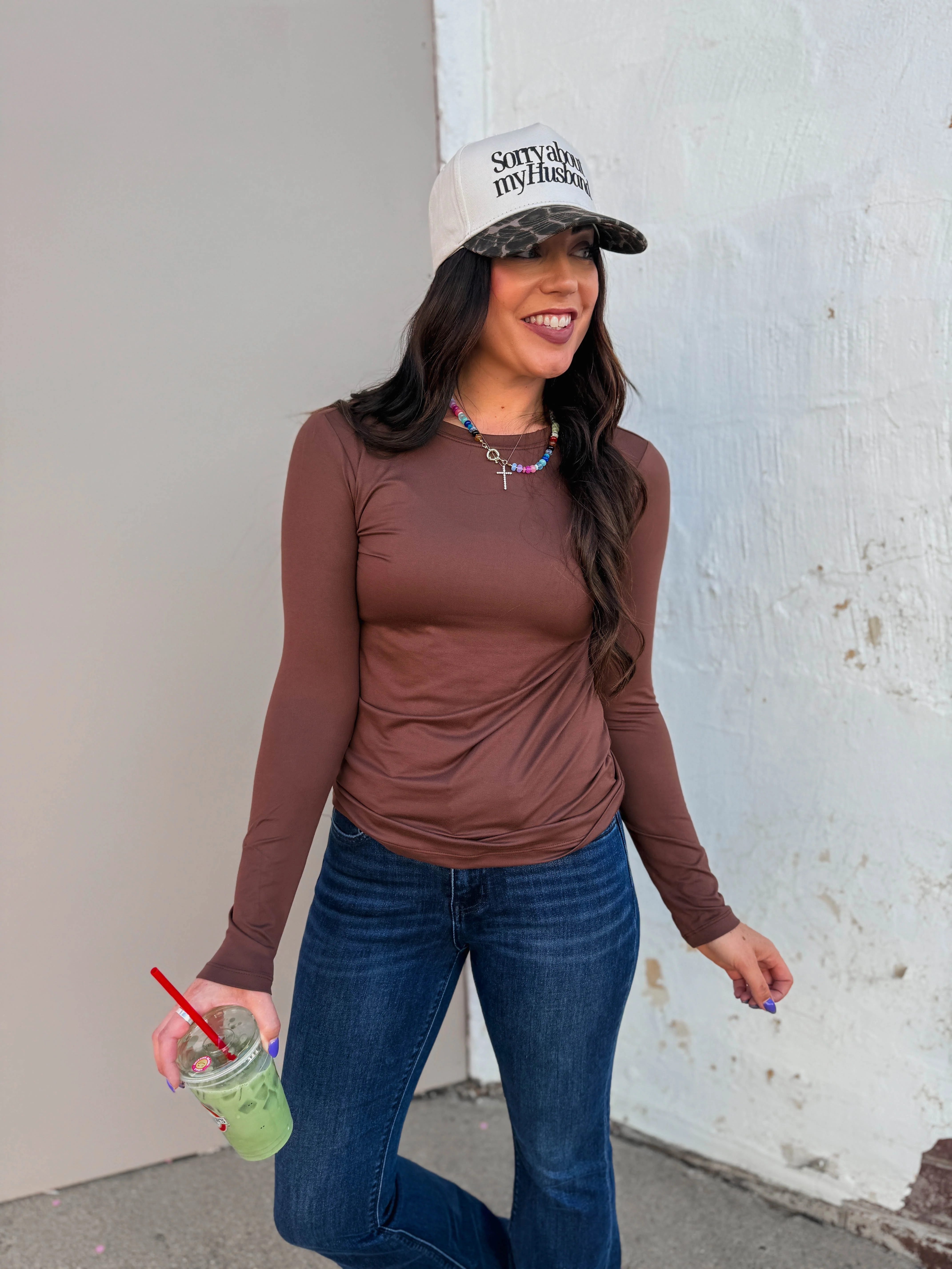 Everyday Essential Long Sleeve-Chocolate - Image 5