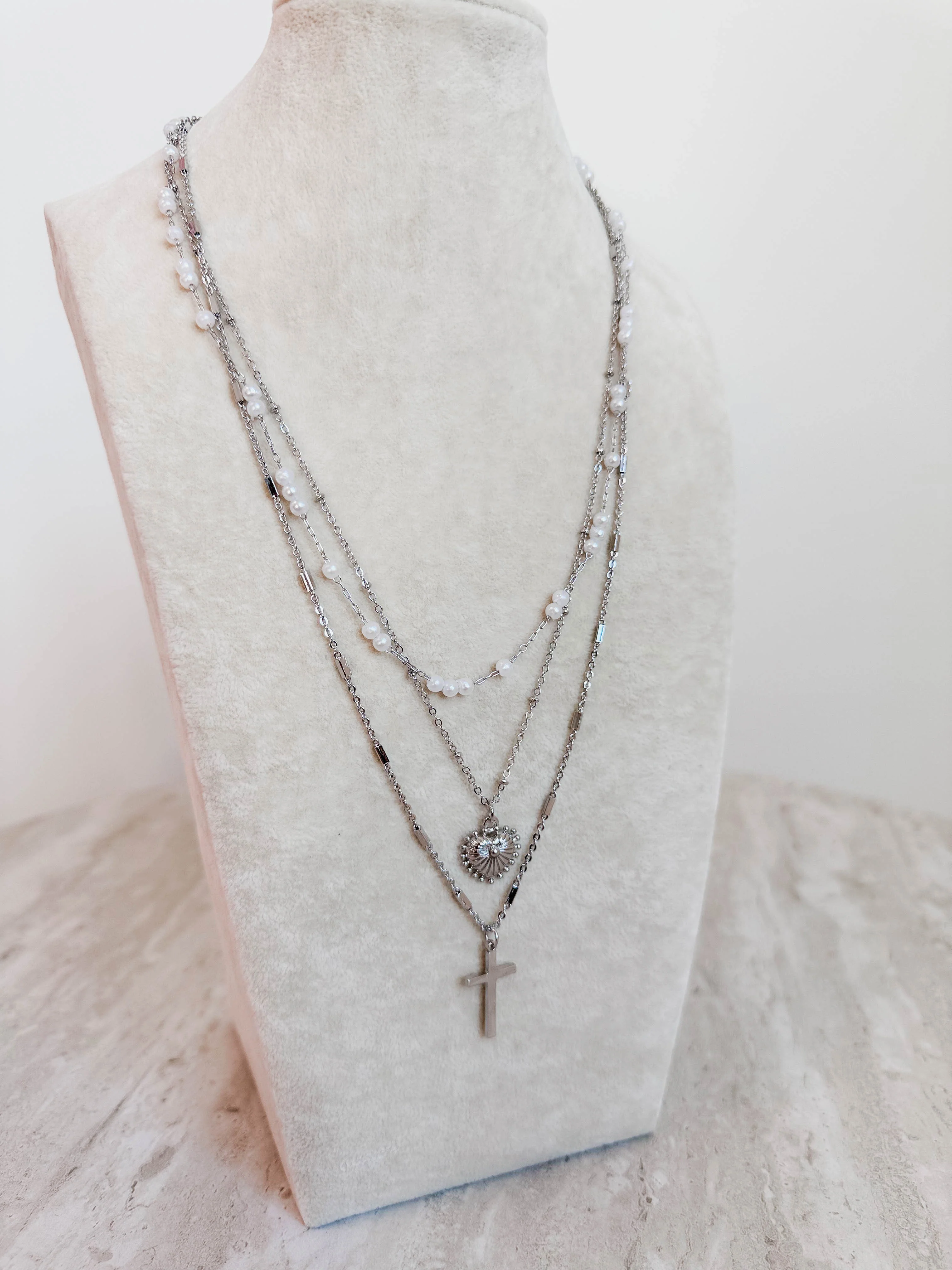 Faithful Love Silver Necklace - Image 2