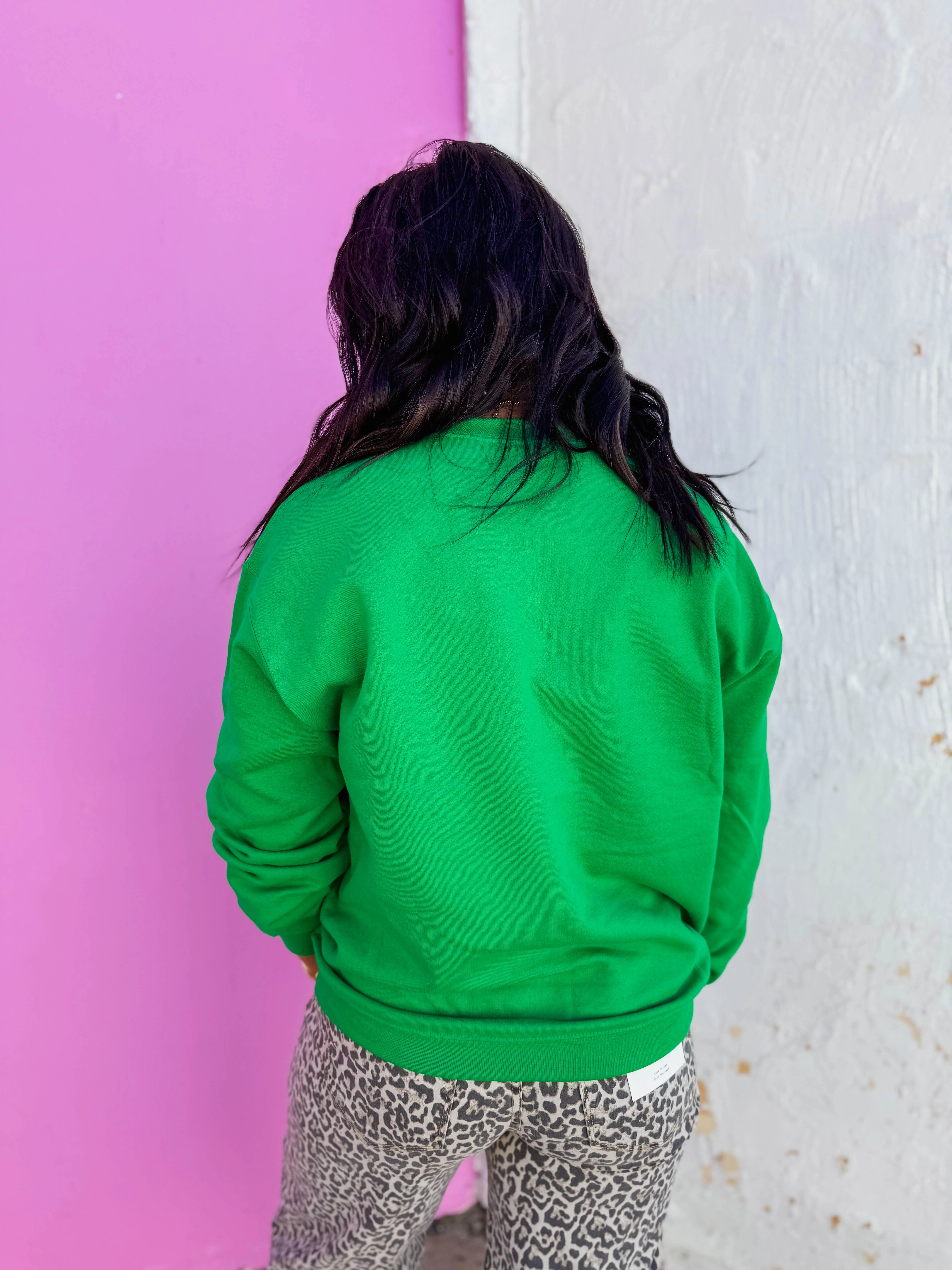 Favorite Parent Crewneck-Green - Image 7