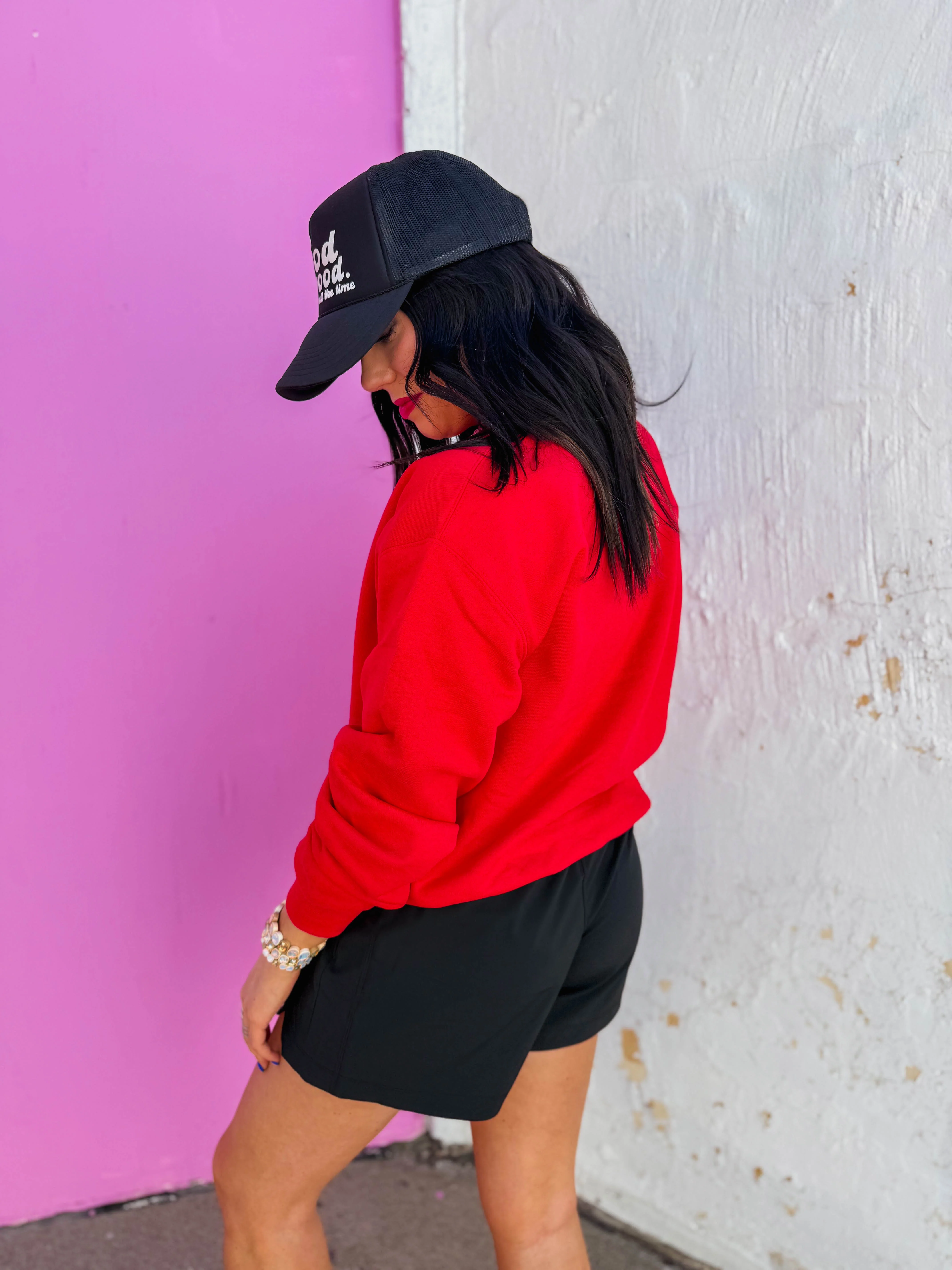 Favorite Parent Crewneck-Red - Image 9