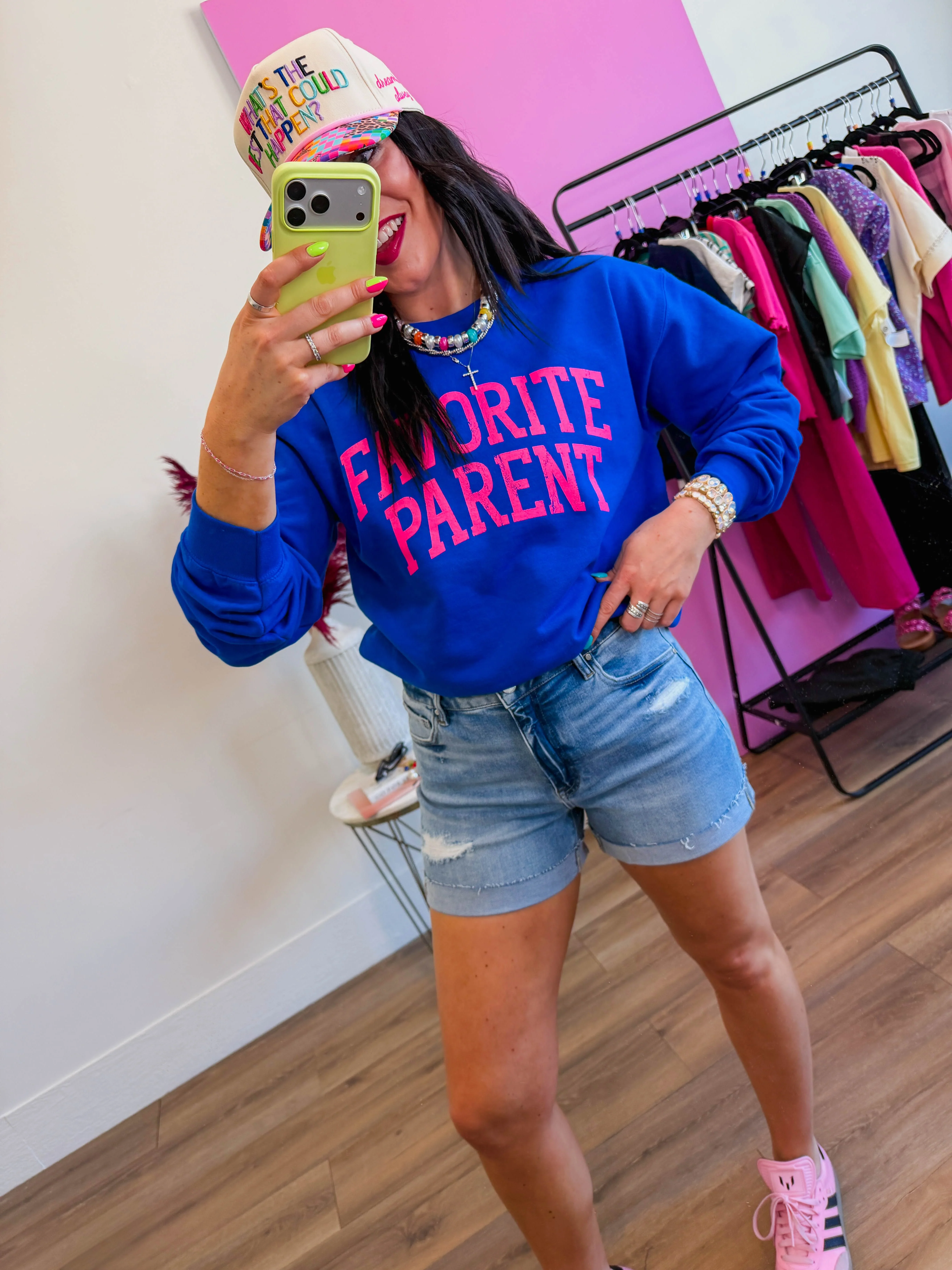 Favorite Parent Crewneck-Royal Blue - Image 3