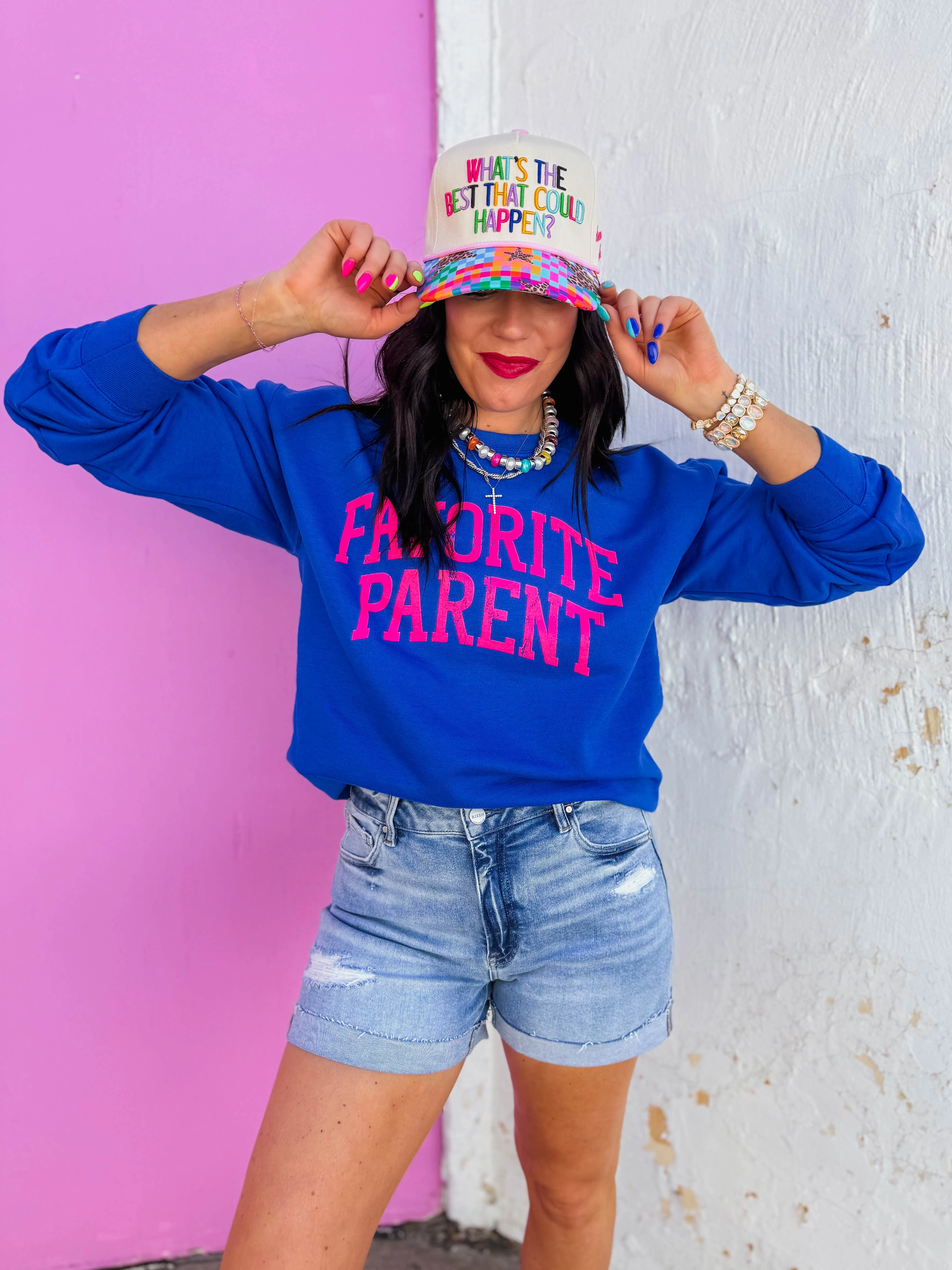 Favorite Parent Crewneck-Royal Blue - Image 6