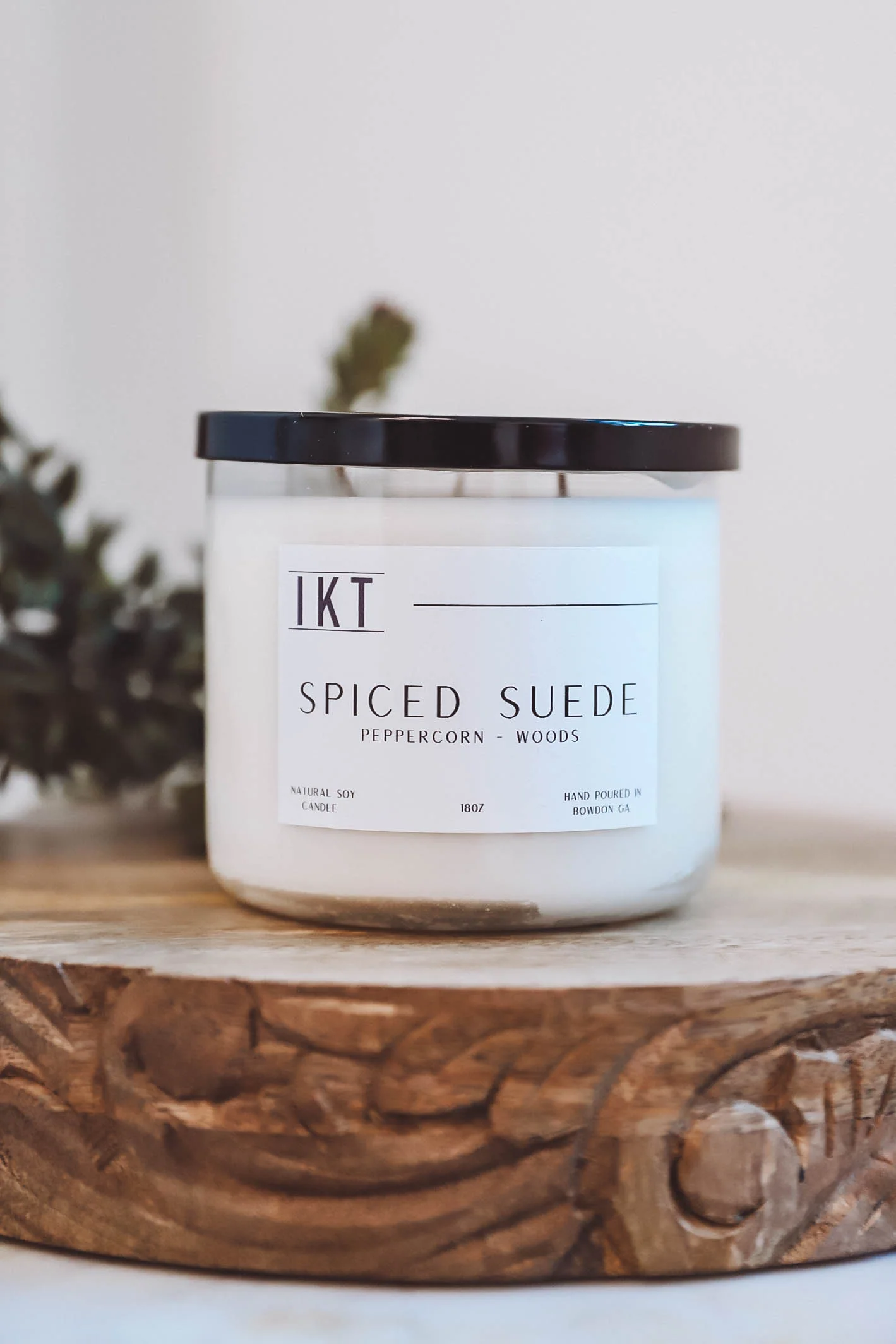 Flicker + Flame 18oz Candle-Spiced Suede