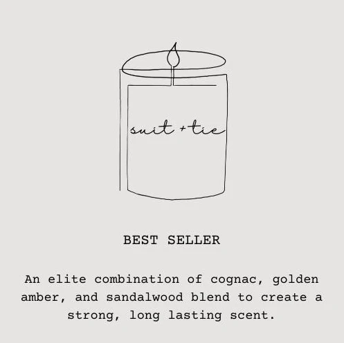 Flicker + Flame 18oz Candle-Suit + Tie - Image 3