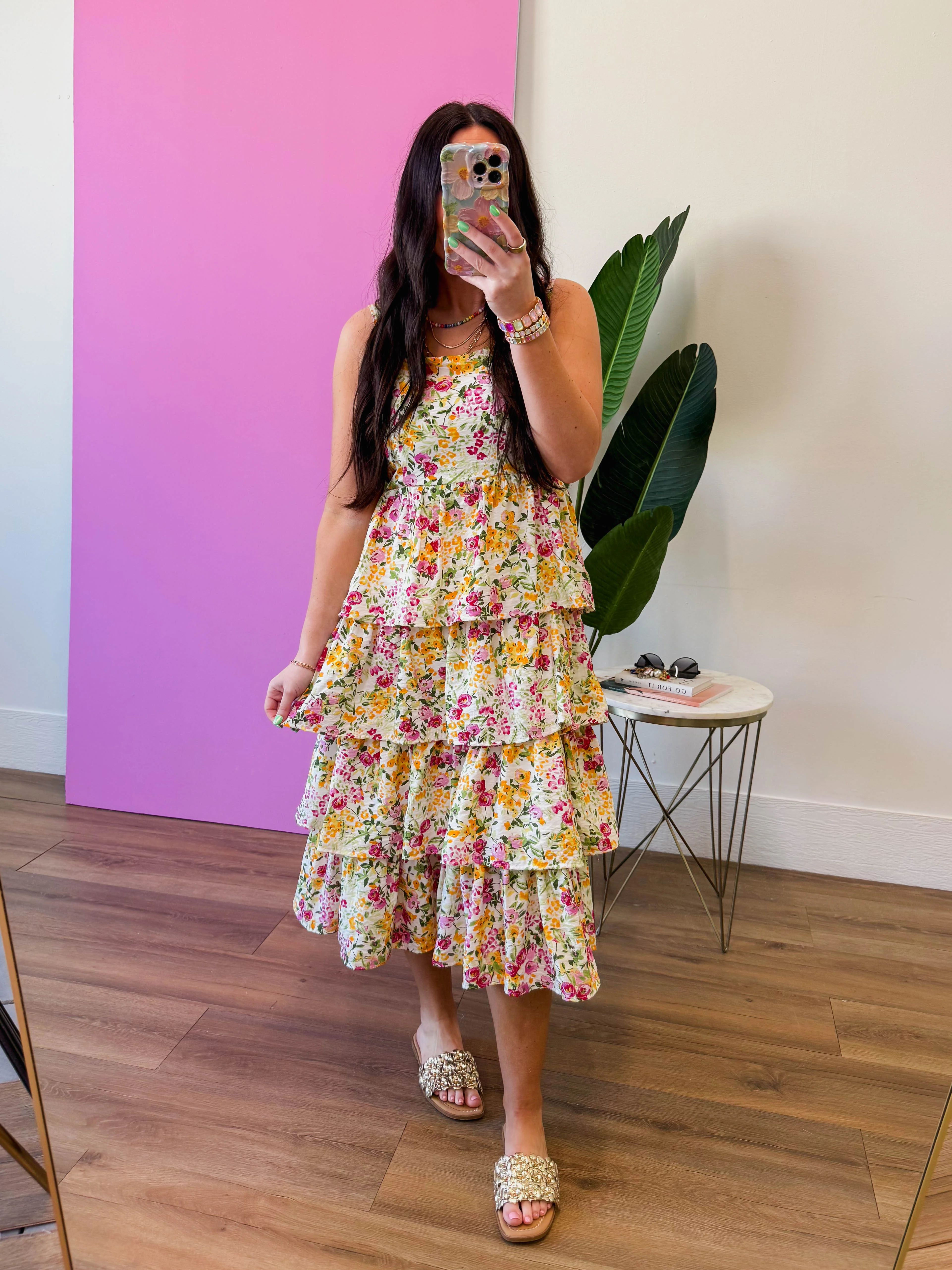 Floral Mood Midi Dress - Image 6