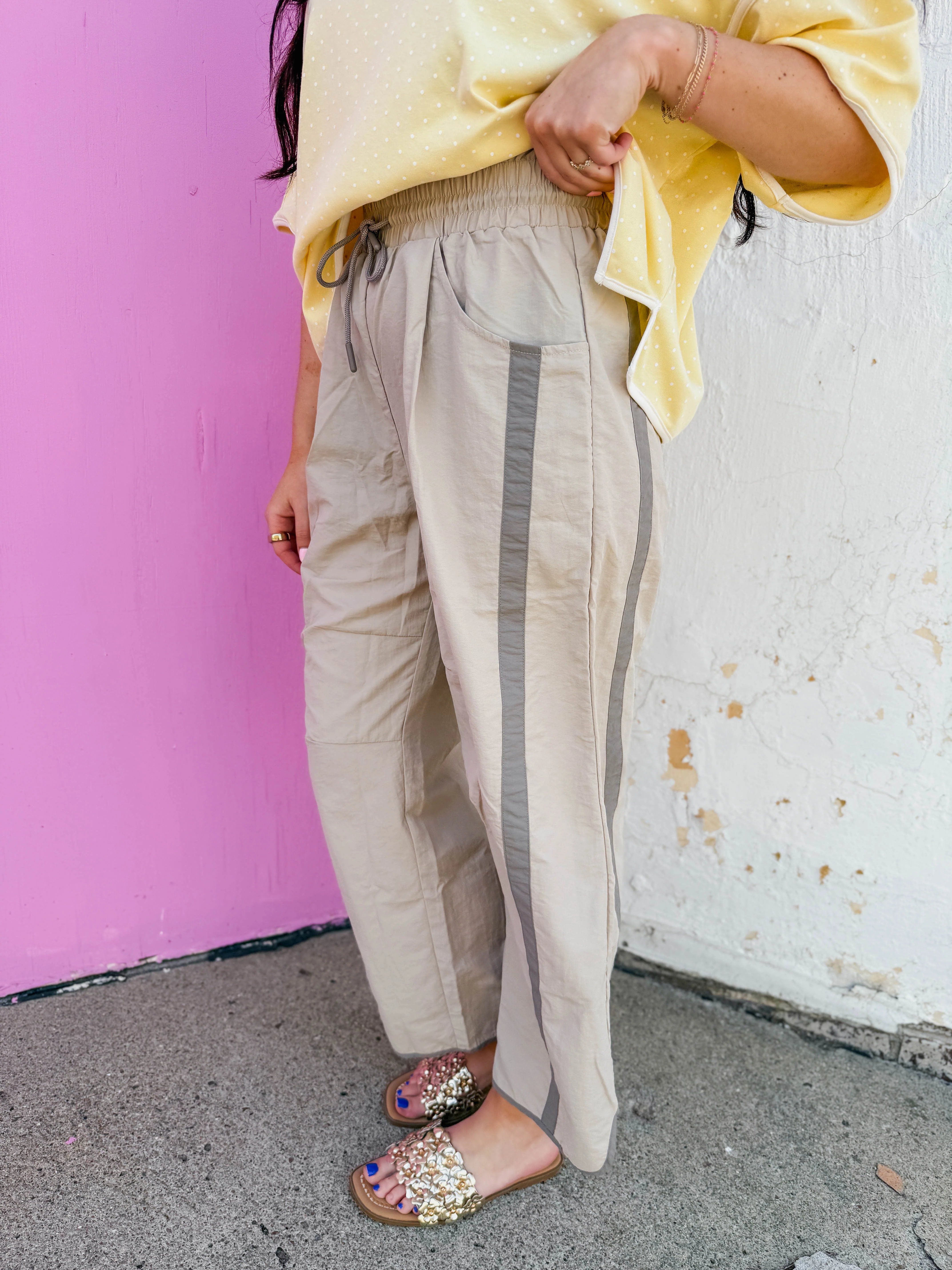 Freeform Barrel Pants-Stone - Image 4