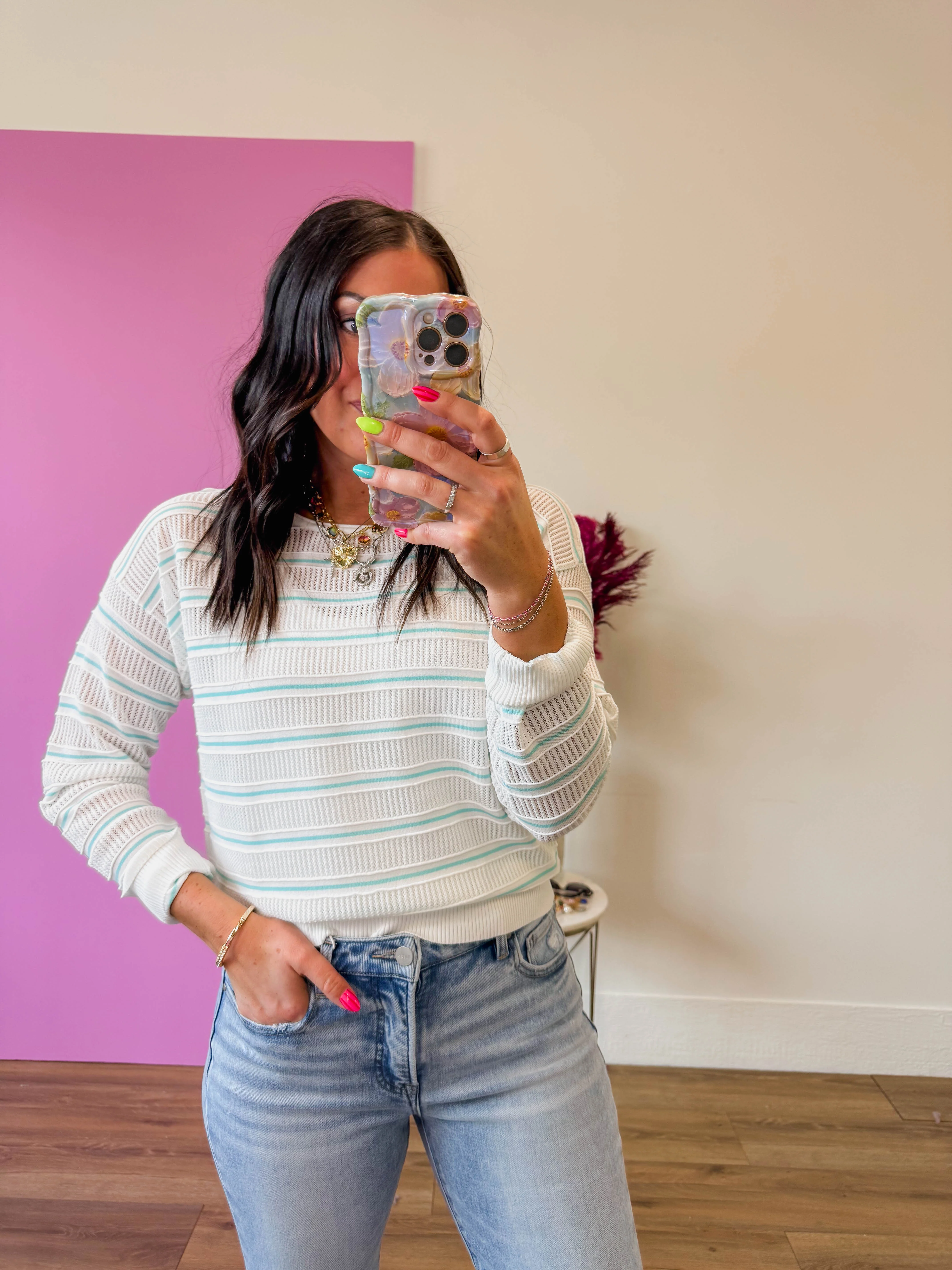 Gabi Striped Sweater - Image 10
