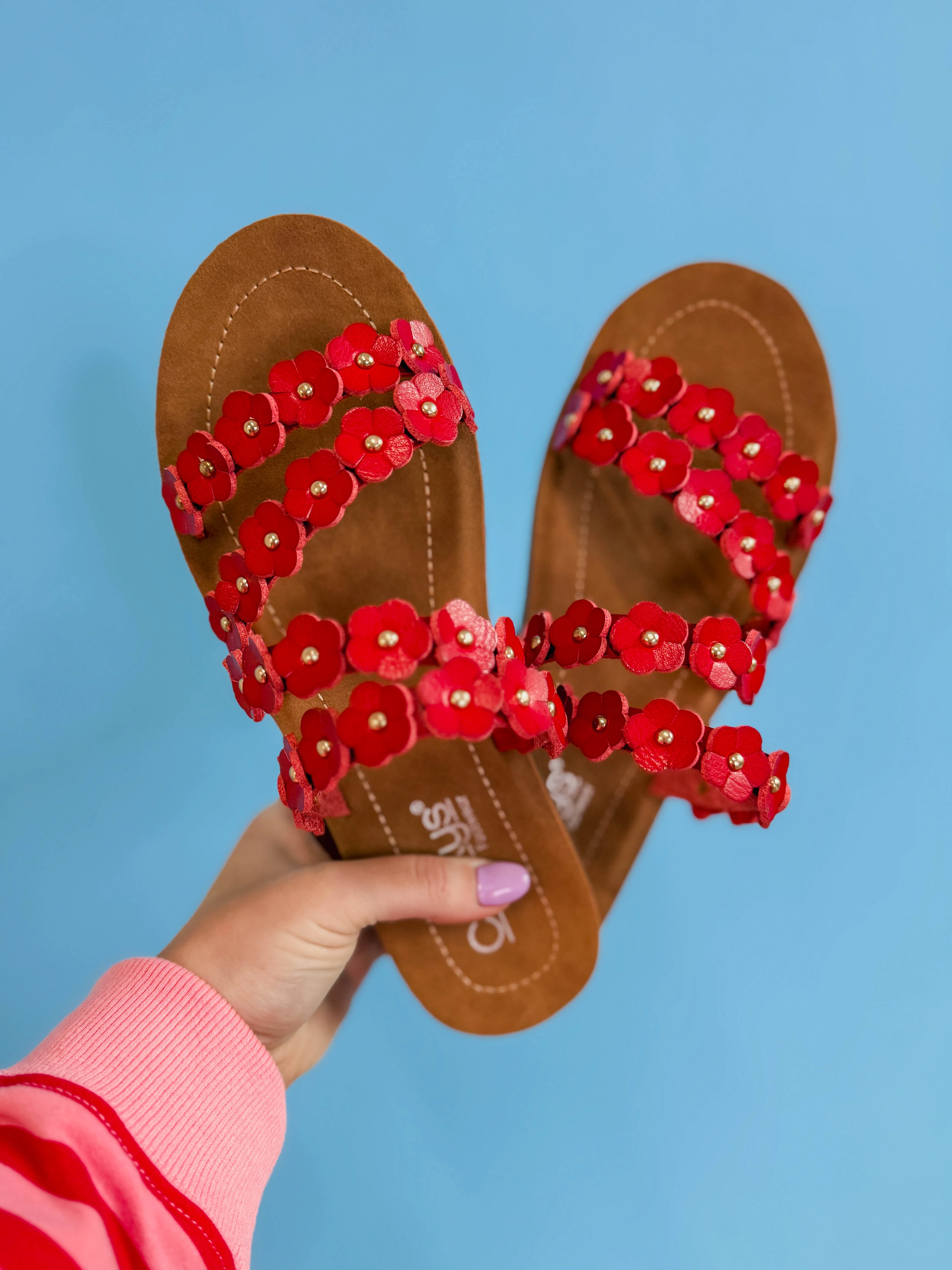 Corky's Garden Party Sandal-Red - Image 5