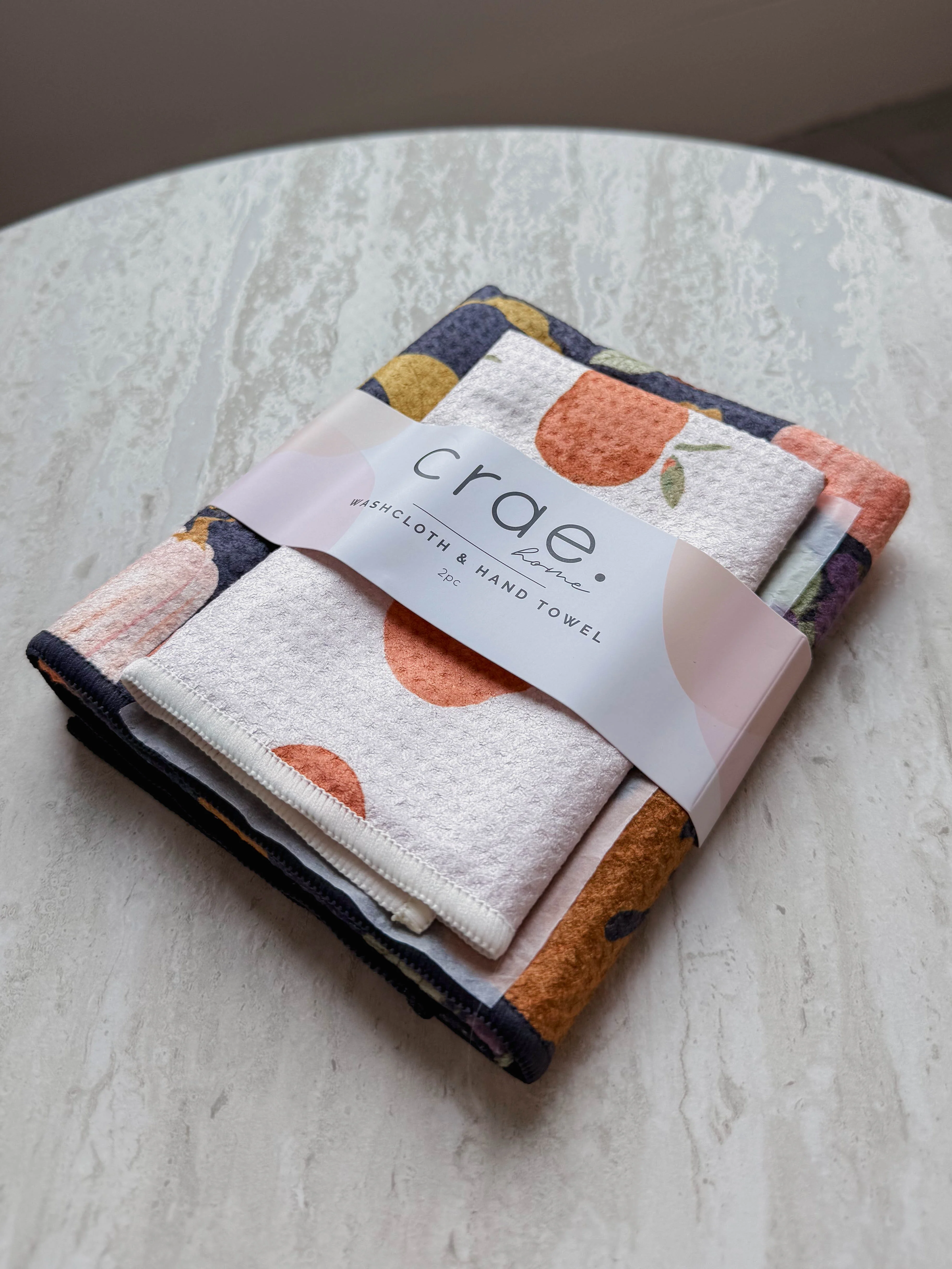 Gather/Johnny: Double Sided-Hand Towel Washcloth Set