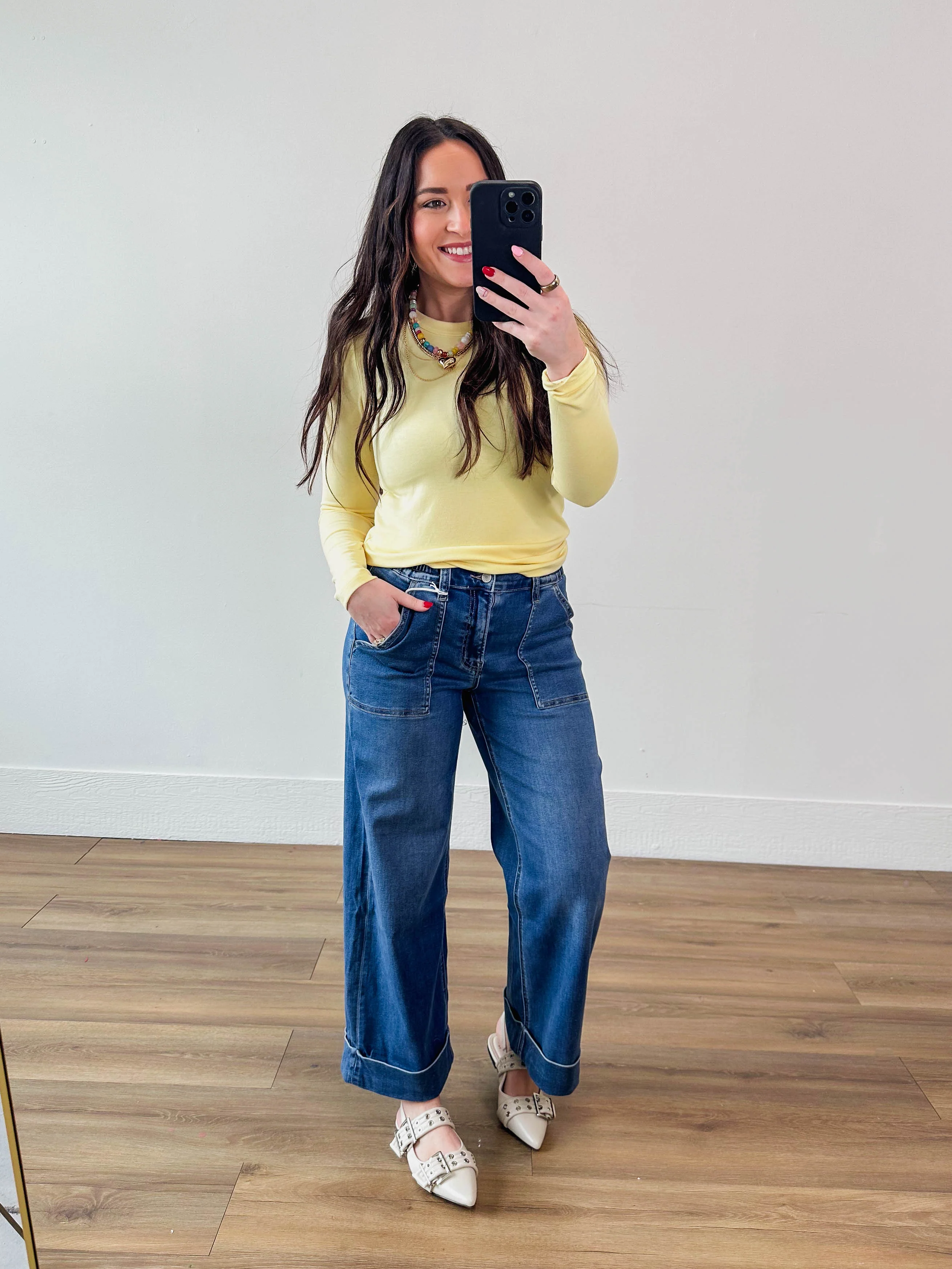 Go To Basic Long Sleeve-Yellow - Image 7