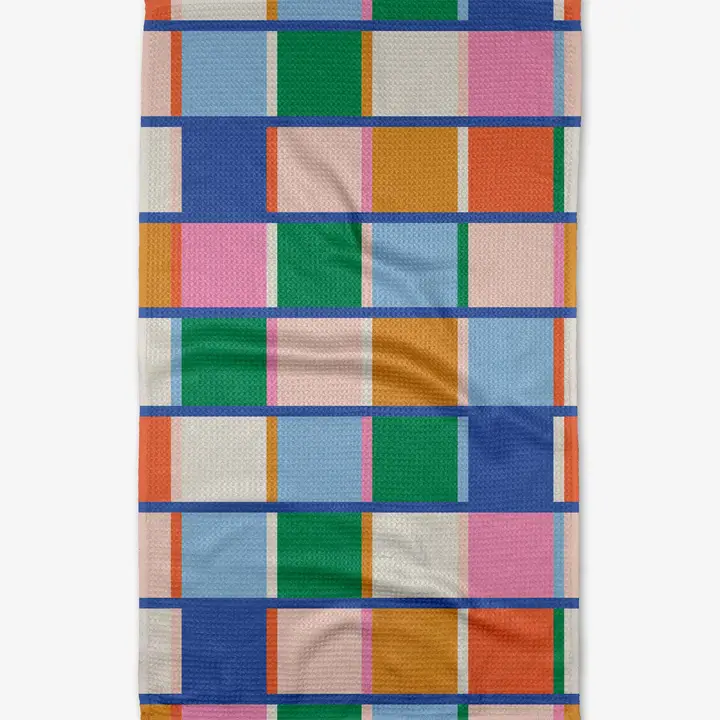 Grid Tea Towel-Geometry - Image 2