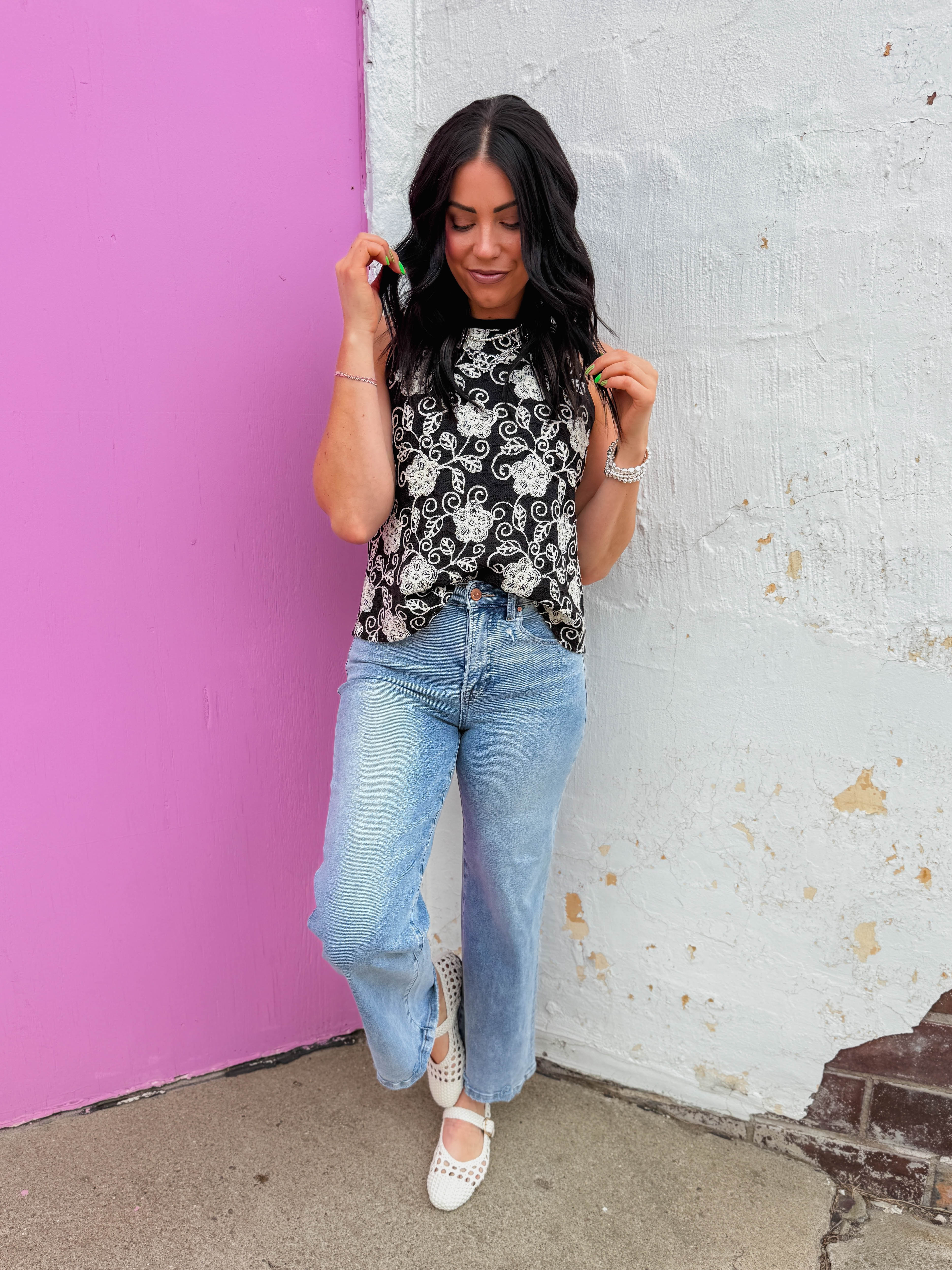 Haley High Rise Wide Leg Denim - Image 4