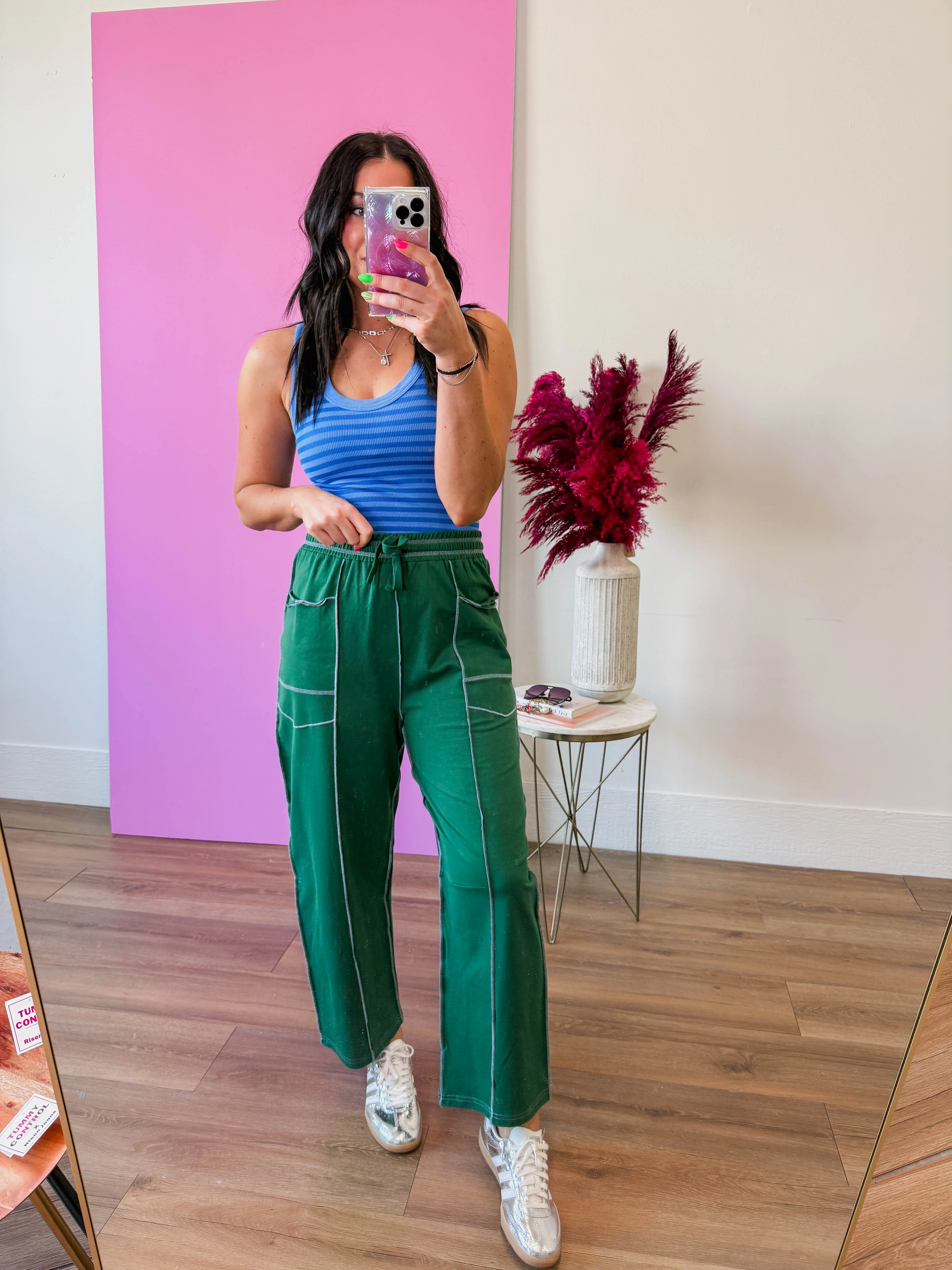 Hallie Barrel Pants-Green - Image 6