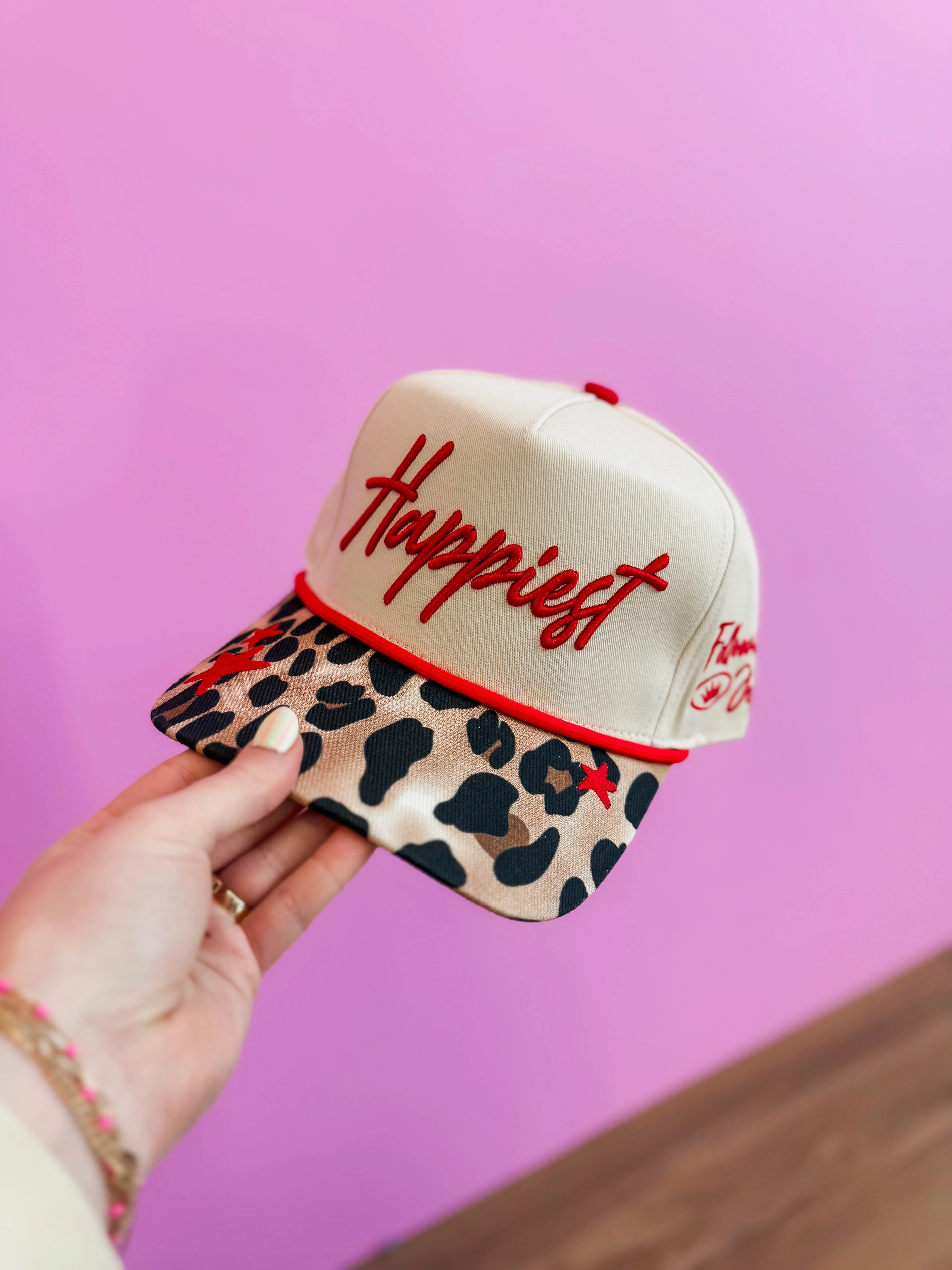 Happiest Leopard Trucker Hat - Image 4