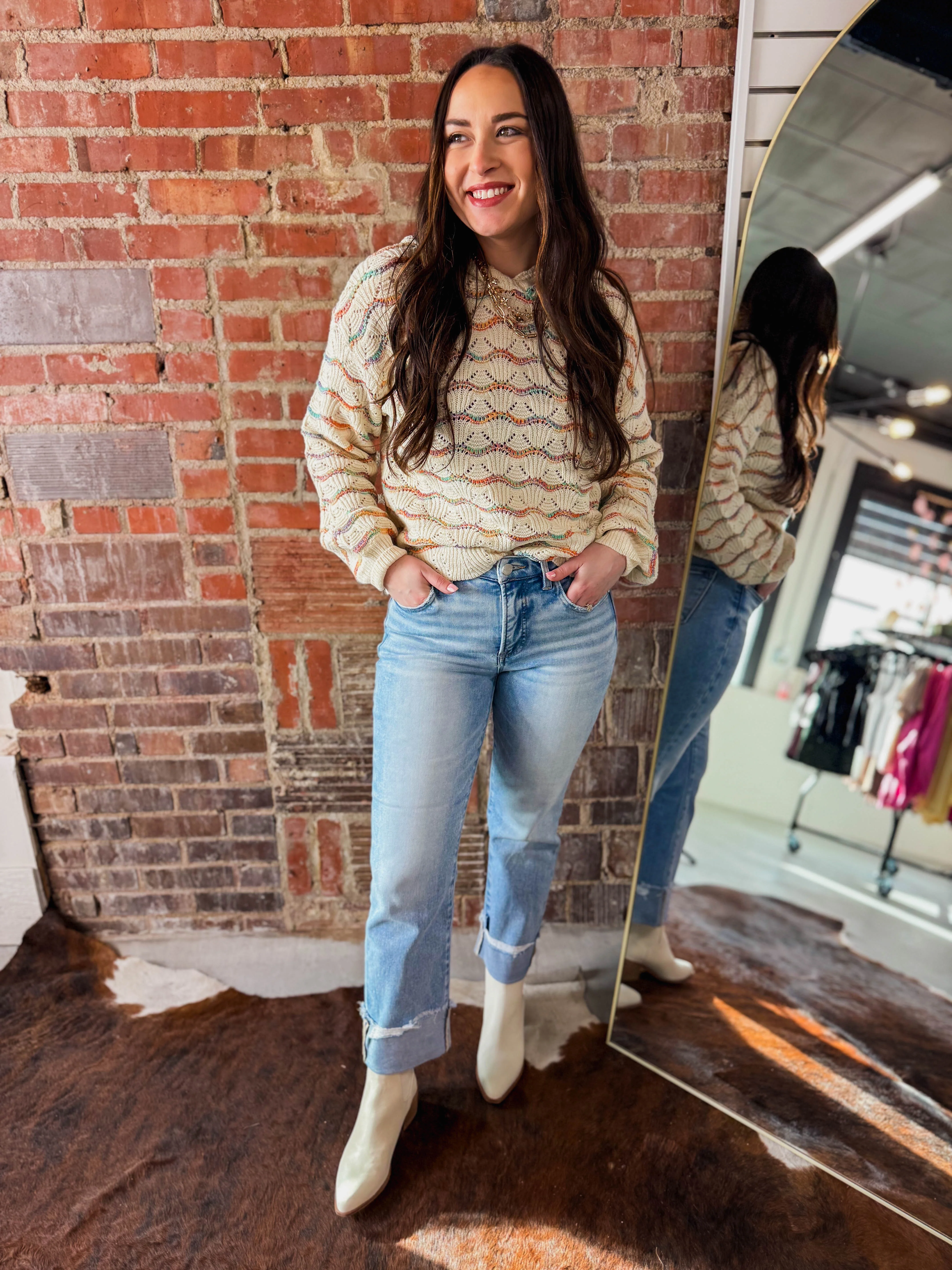 Happy Hues Hooded Sweater - Image 8