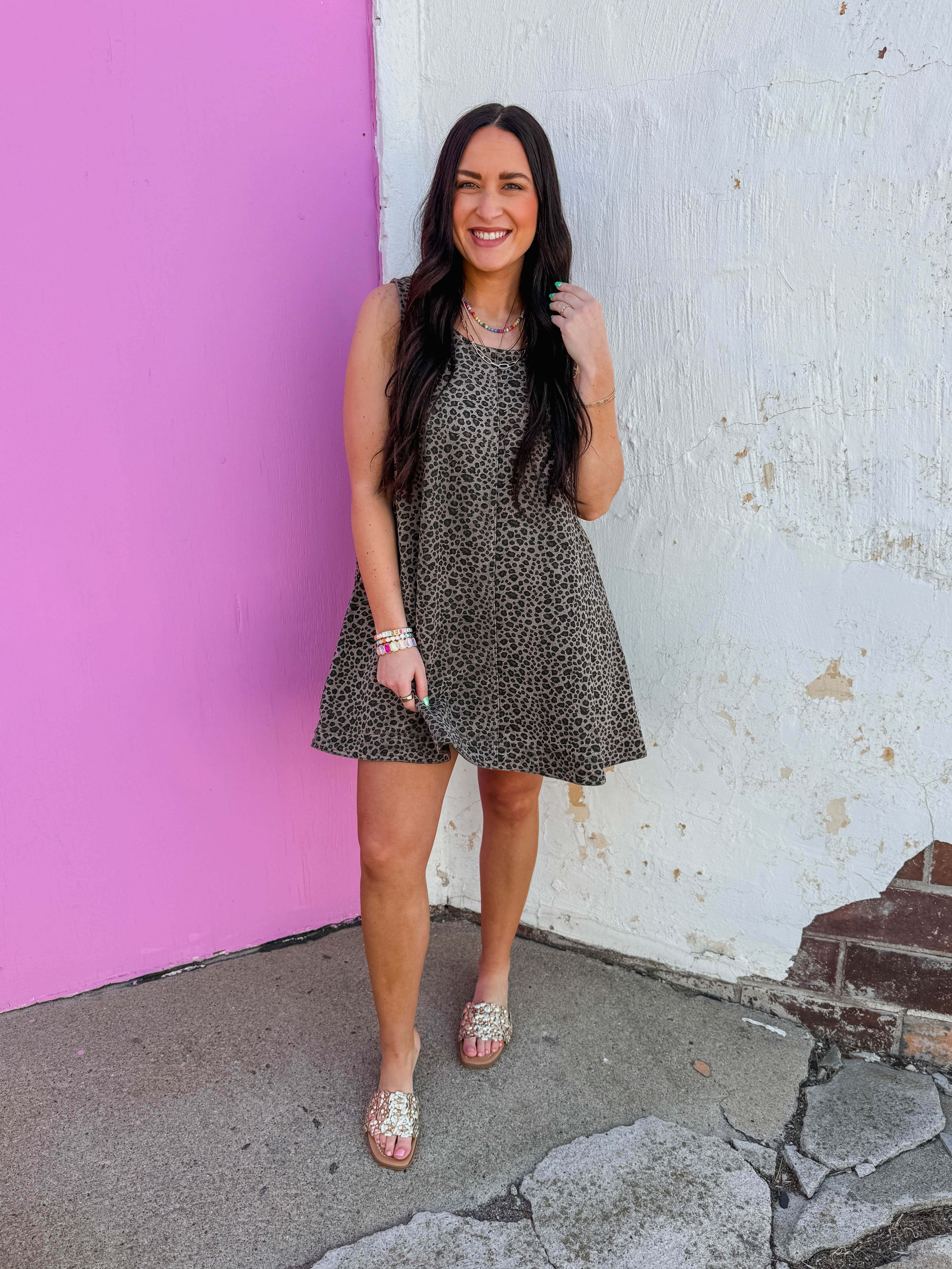 Having A Time Leopard Mini Dress - Image 2