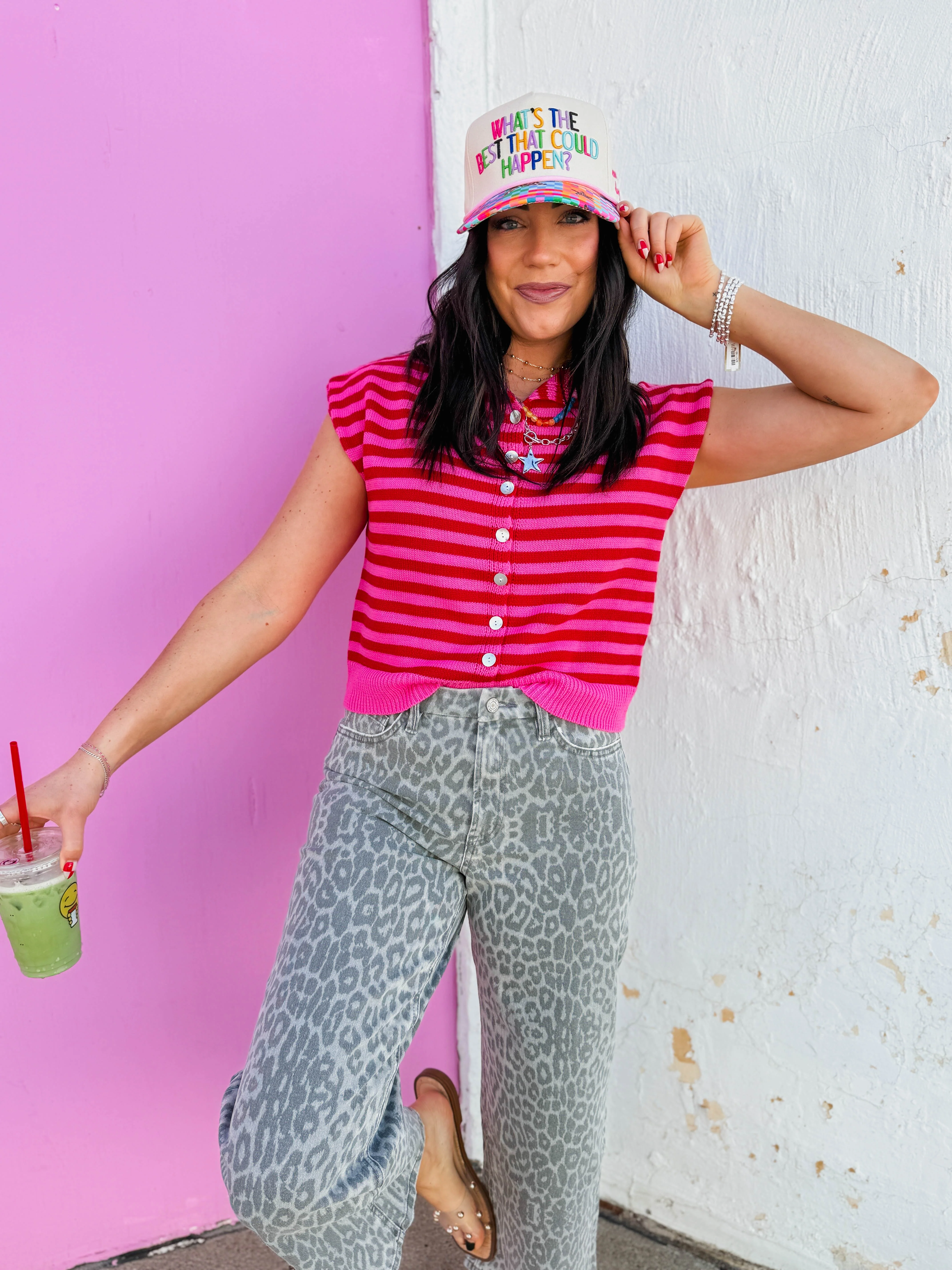 Heartbreaker Striped Sweater Vest - Image 3